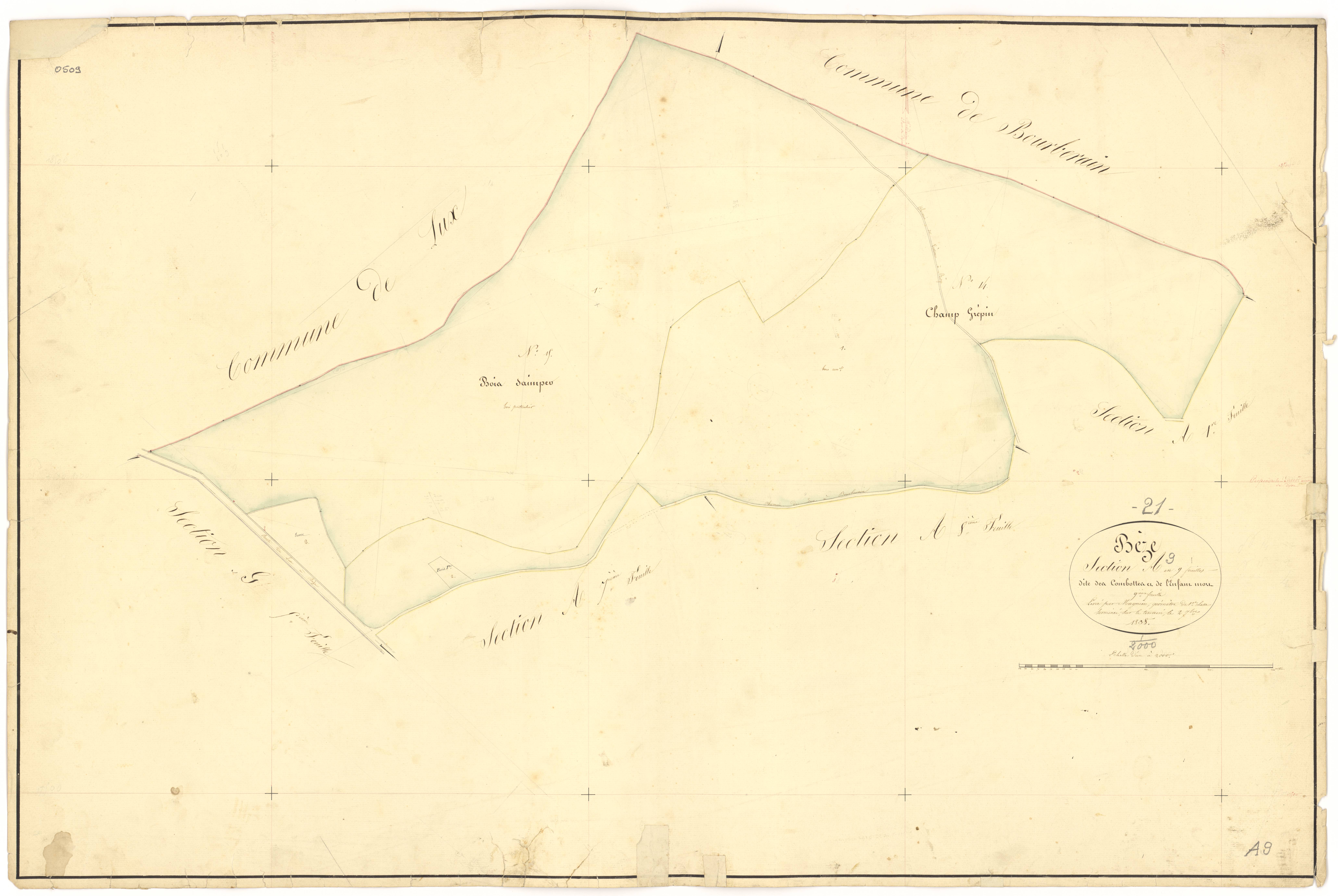 Bèze - Section A9 - 3 P PLAN 74/11