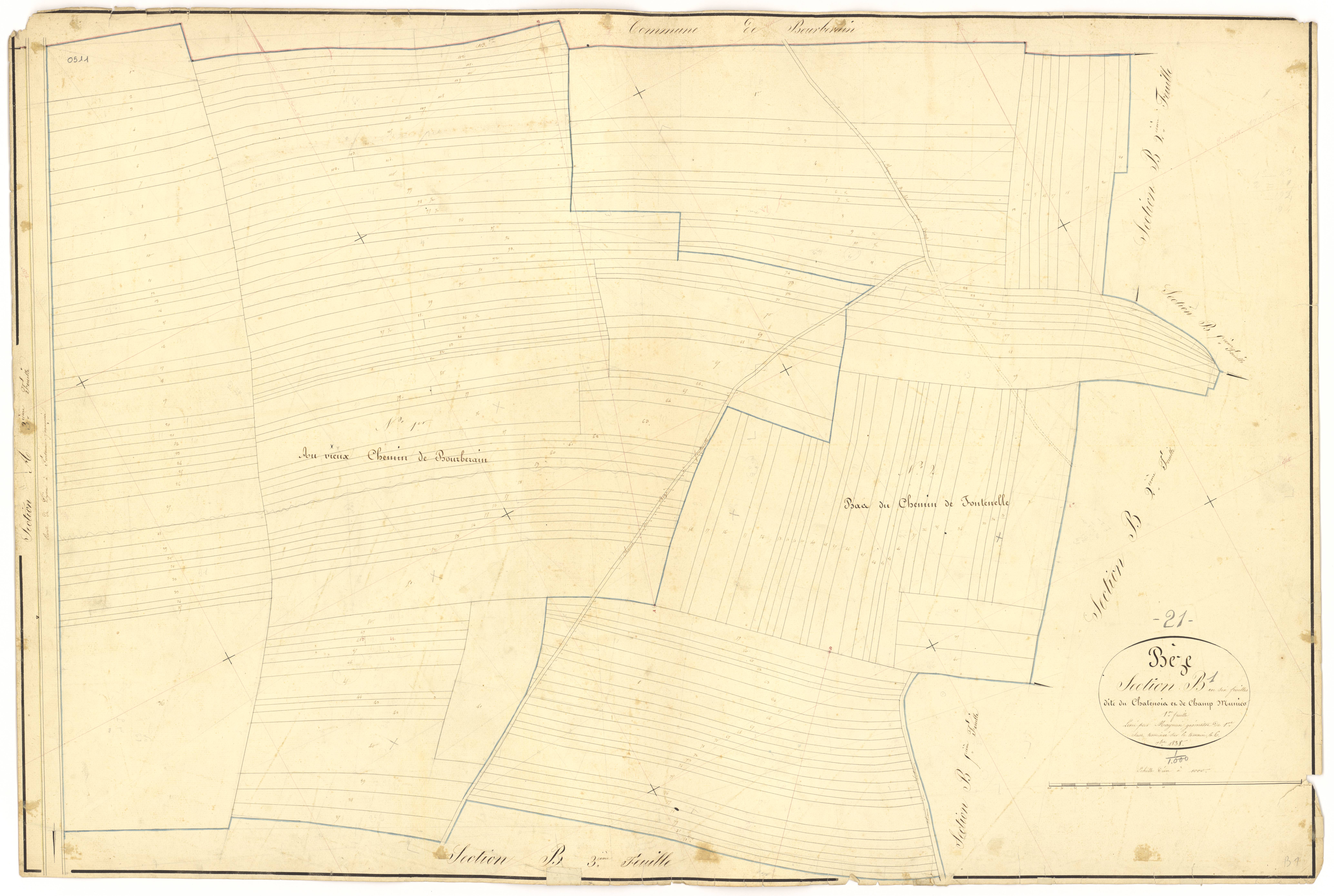 Bèze - Section B1 - 3 P PLAN 74/13