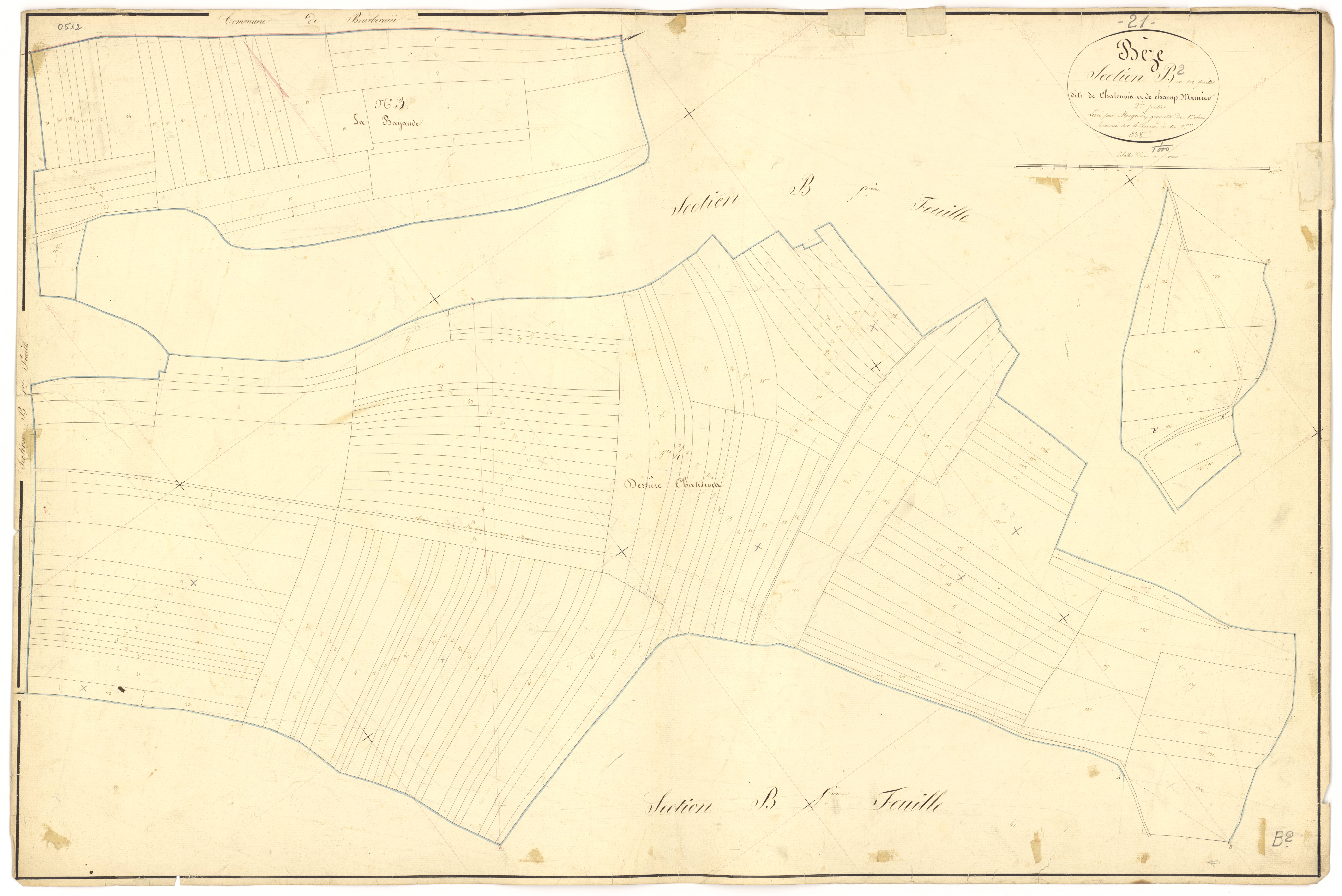 Bèze - Section B2 - 3 P PLAN 74/14