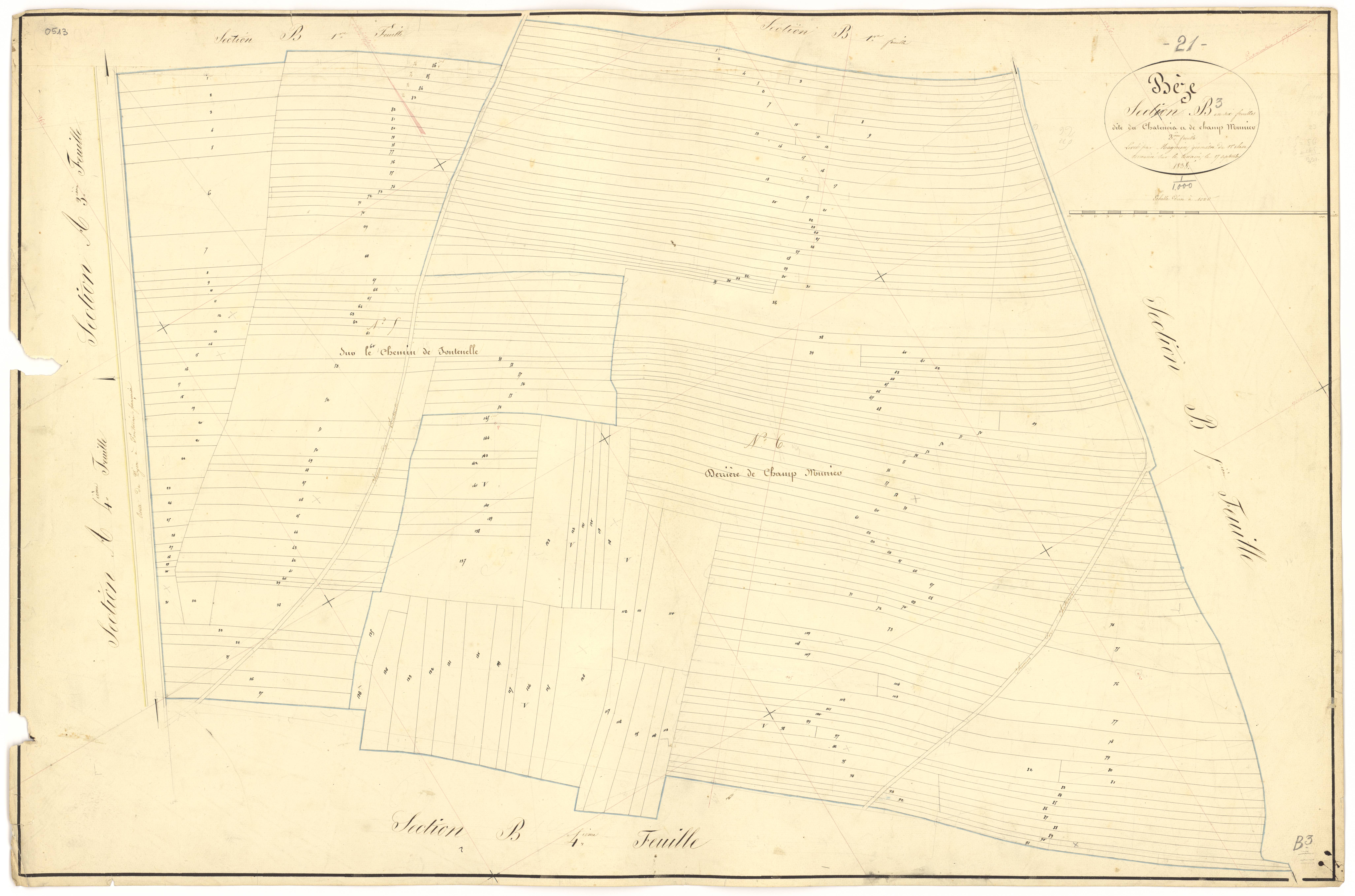 Bèze - Section B3 - 3 P PLAN 74/15