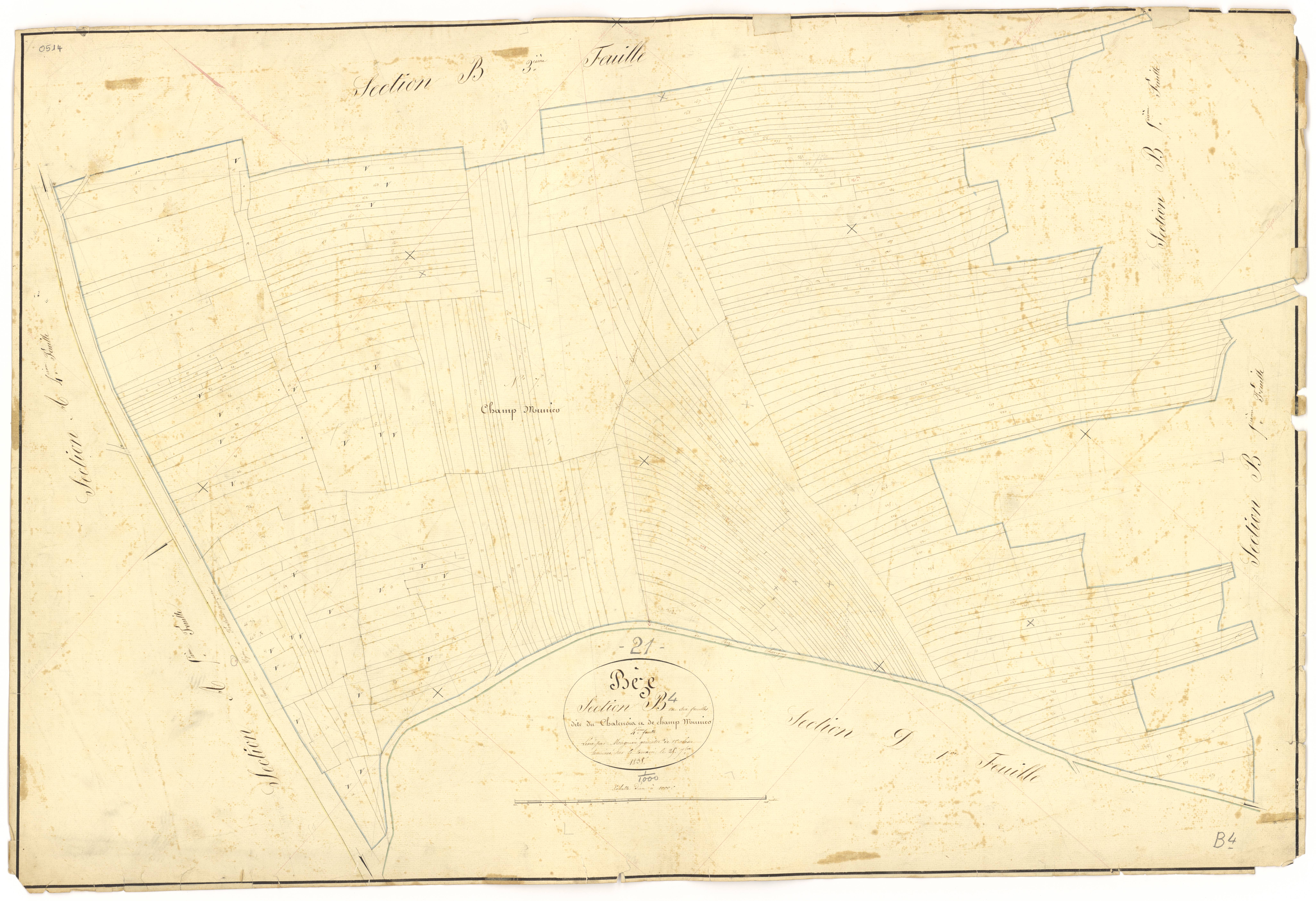 Bèze - Section B4 - 3 P PLAN 74/16