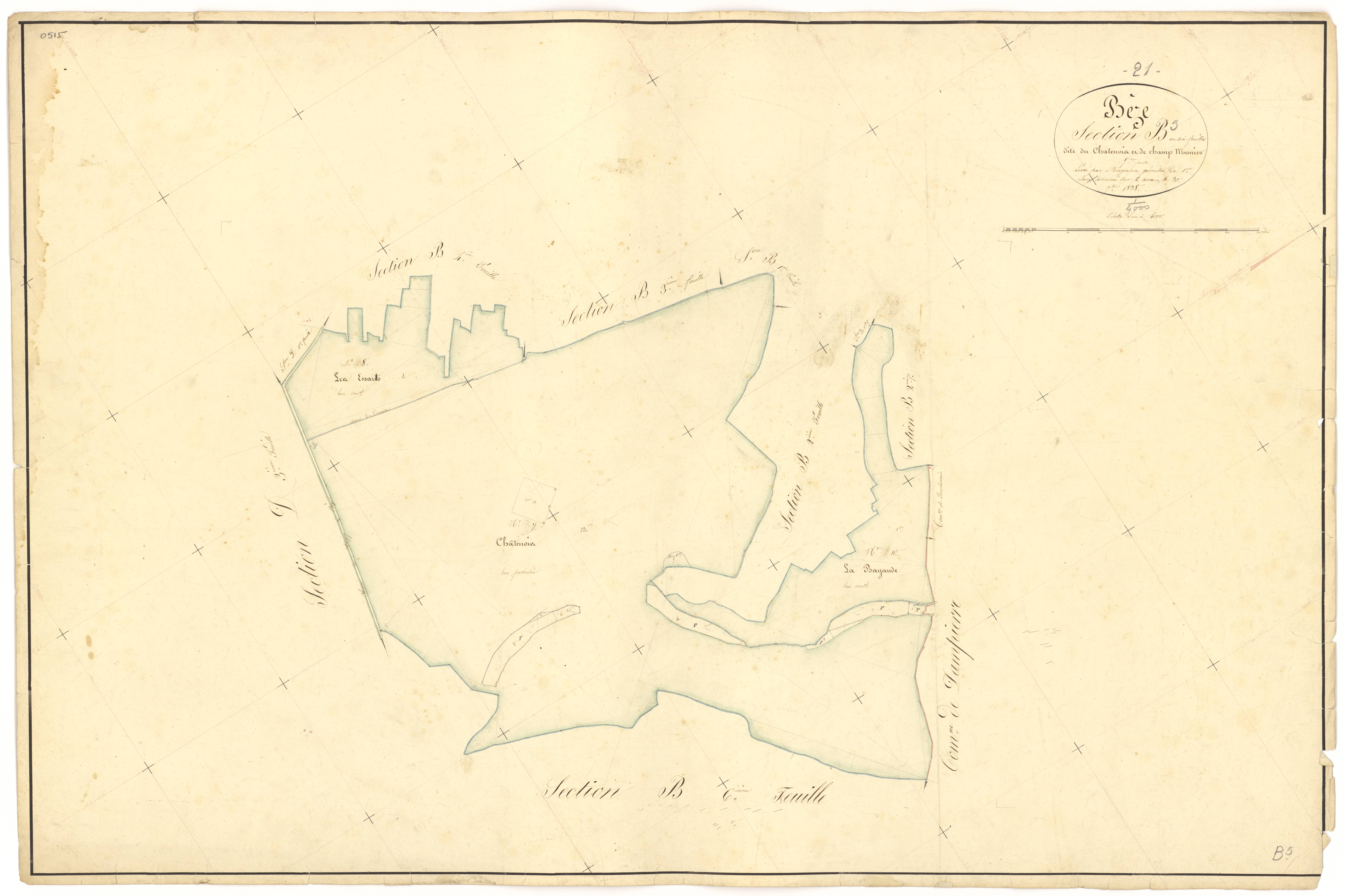 Bèze - Section B5 - 3 P PLAN 74/17