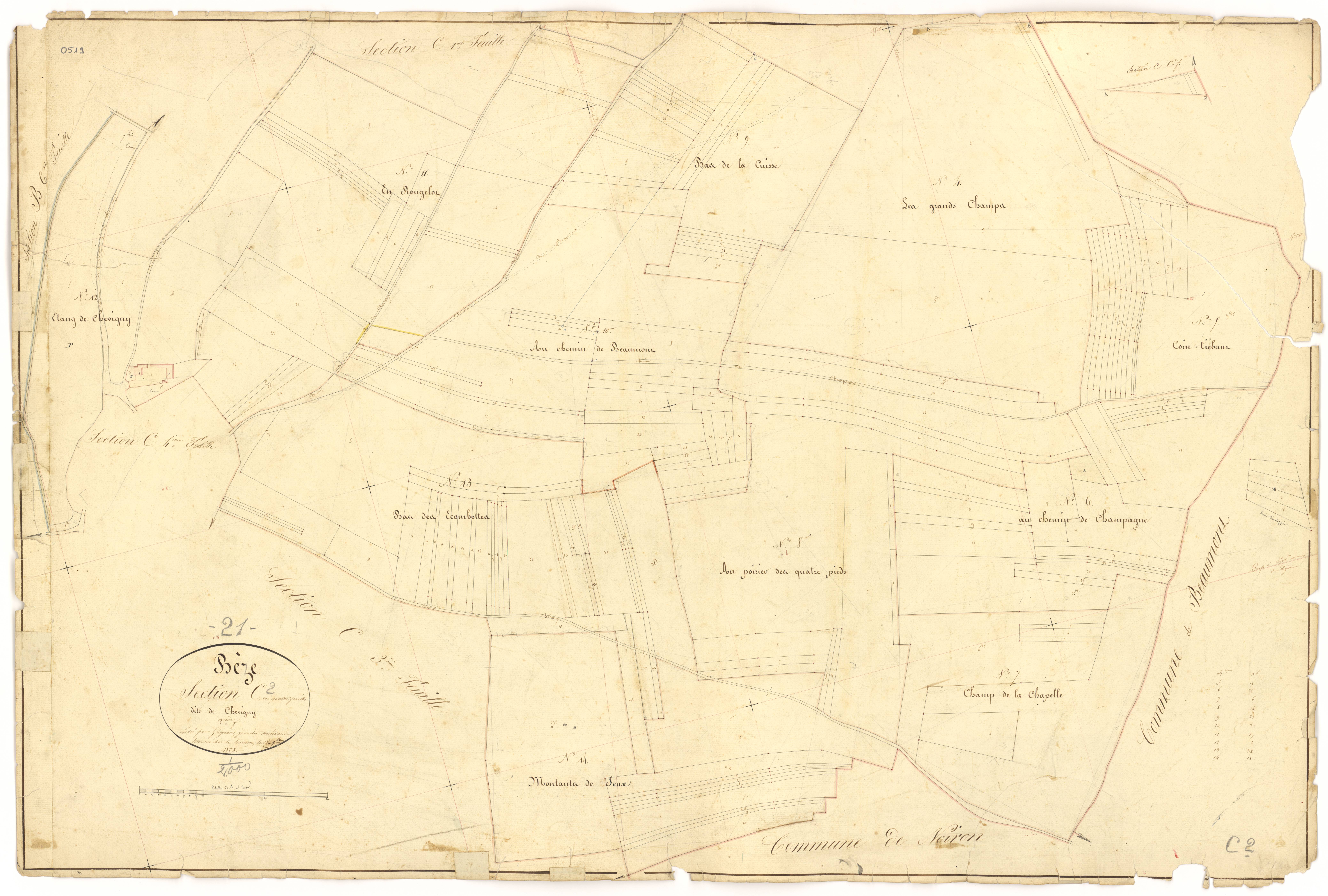 Bèze - Section C2 - 3 P PLAN 74/21