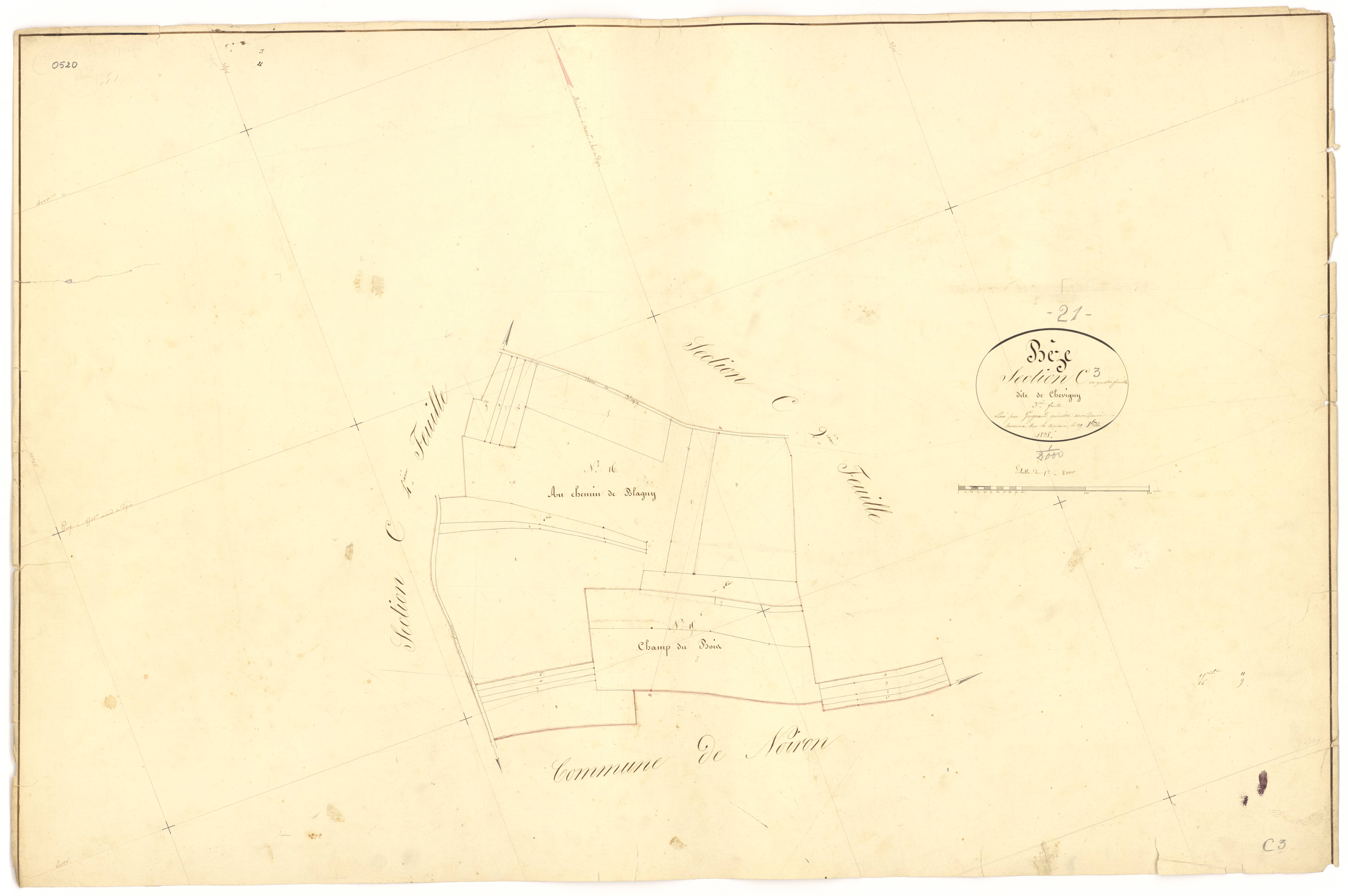 Bèze - Section C3 - 3 P PLAN 74/22