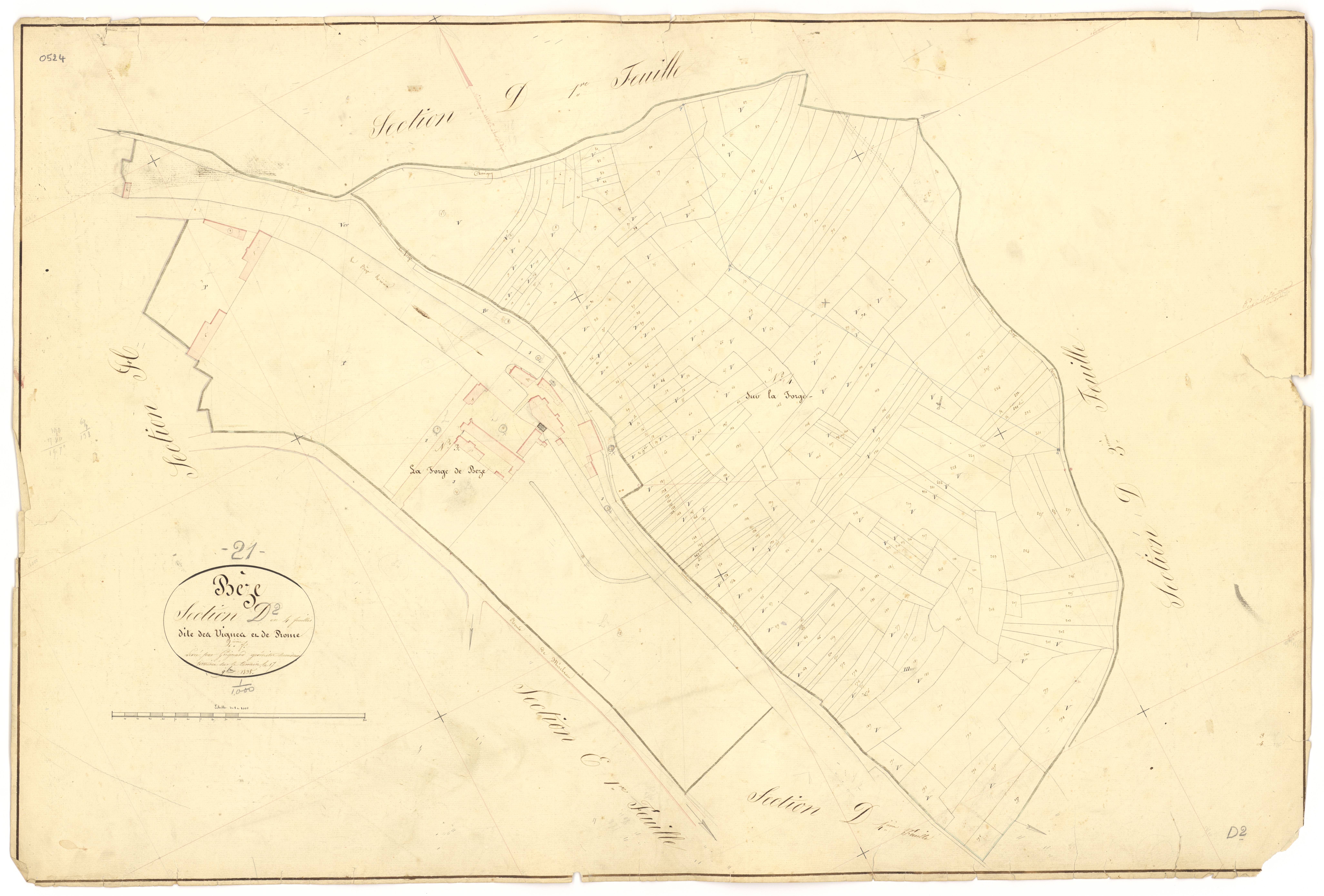 Bèze - Section D2 - 3 P PLAN 74/26