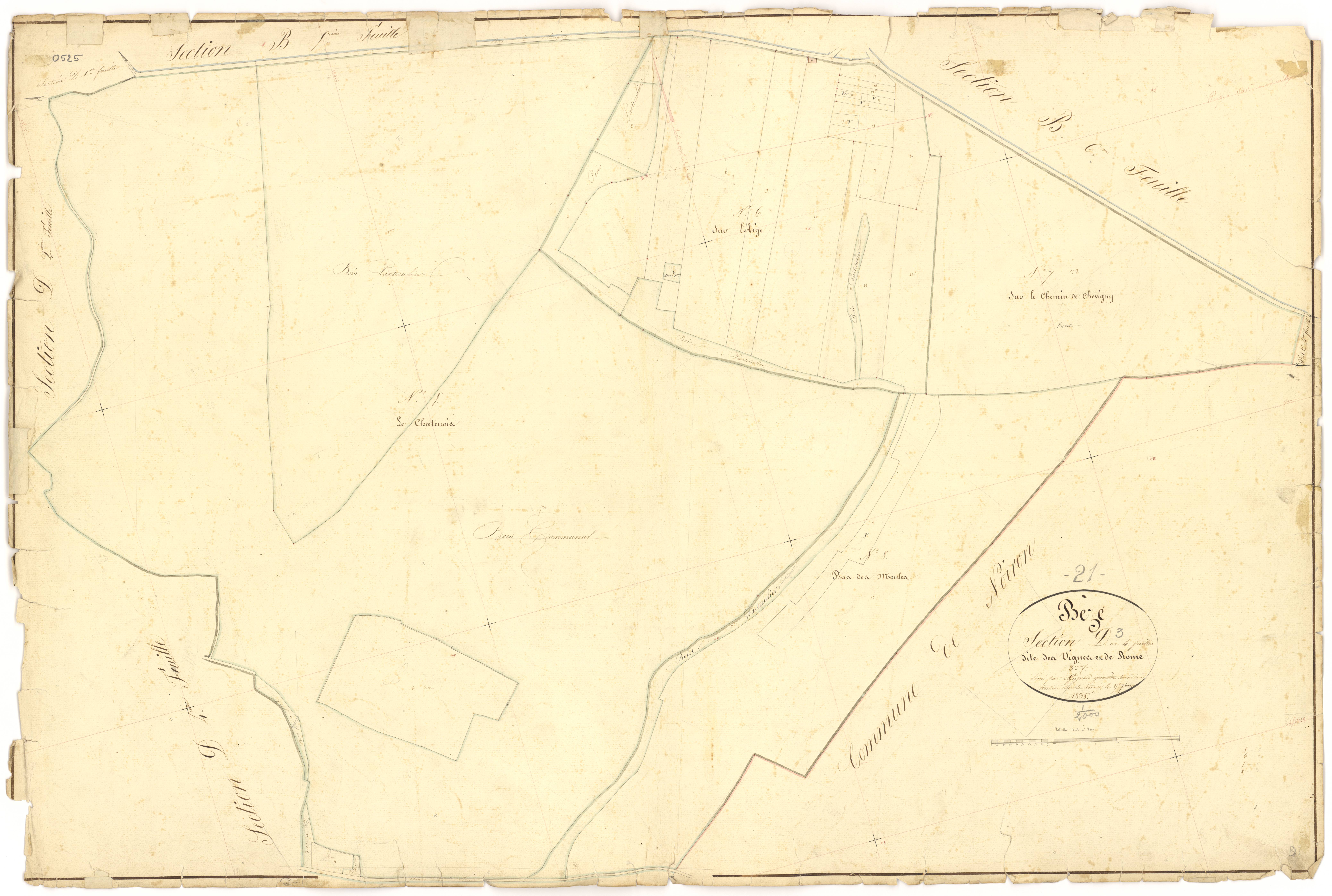 Bèze - Section D3 - 3 P PLAN 74/27