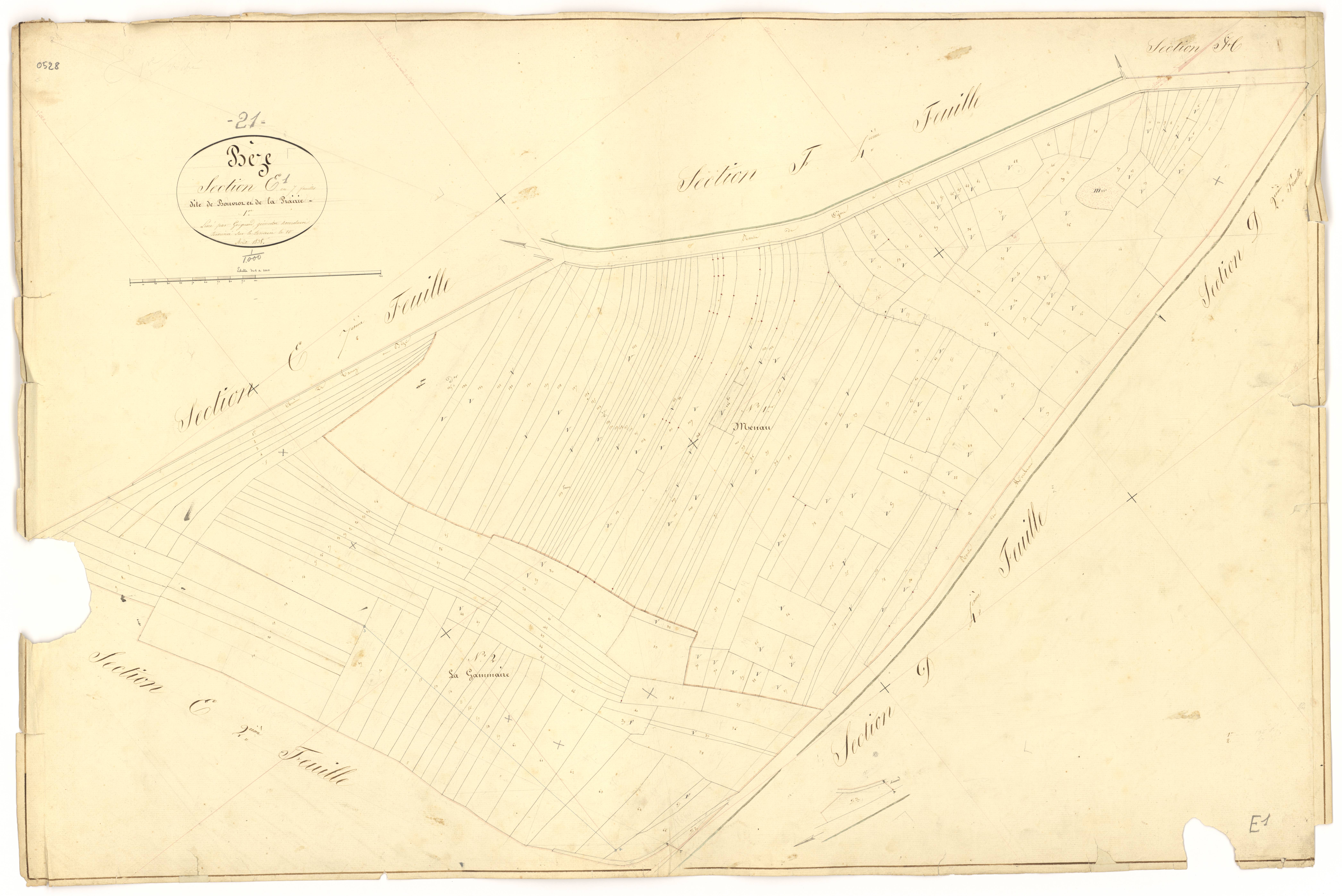 Bèze - Section E1 - 3 P PLAN 74/30