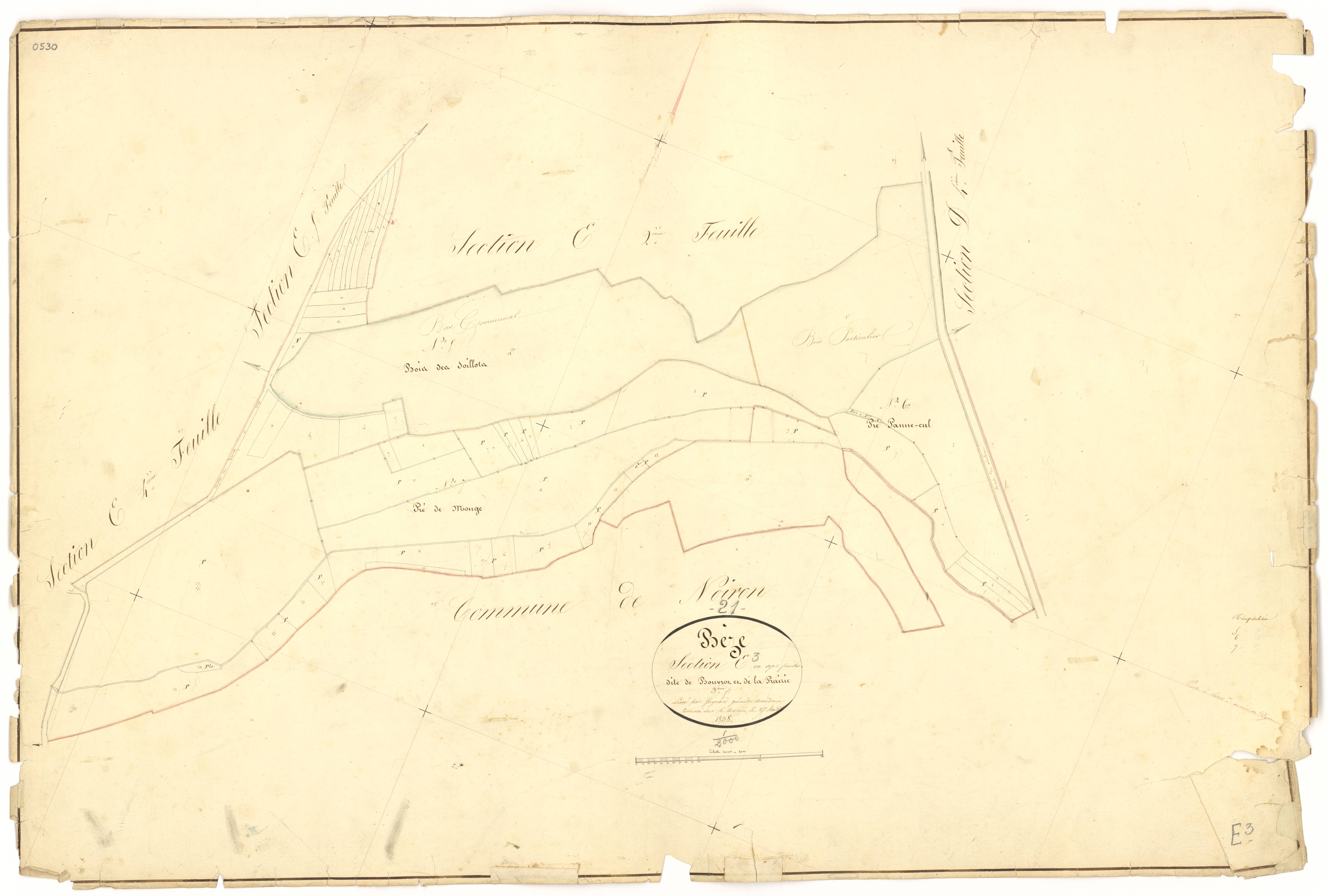 Bèze - Section E3 - 3 P PLAN 74/32