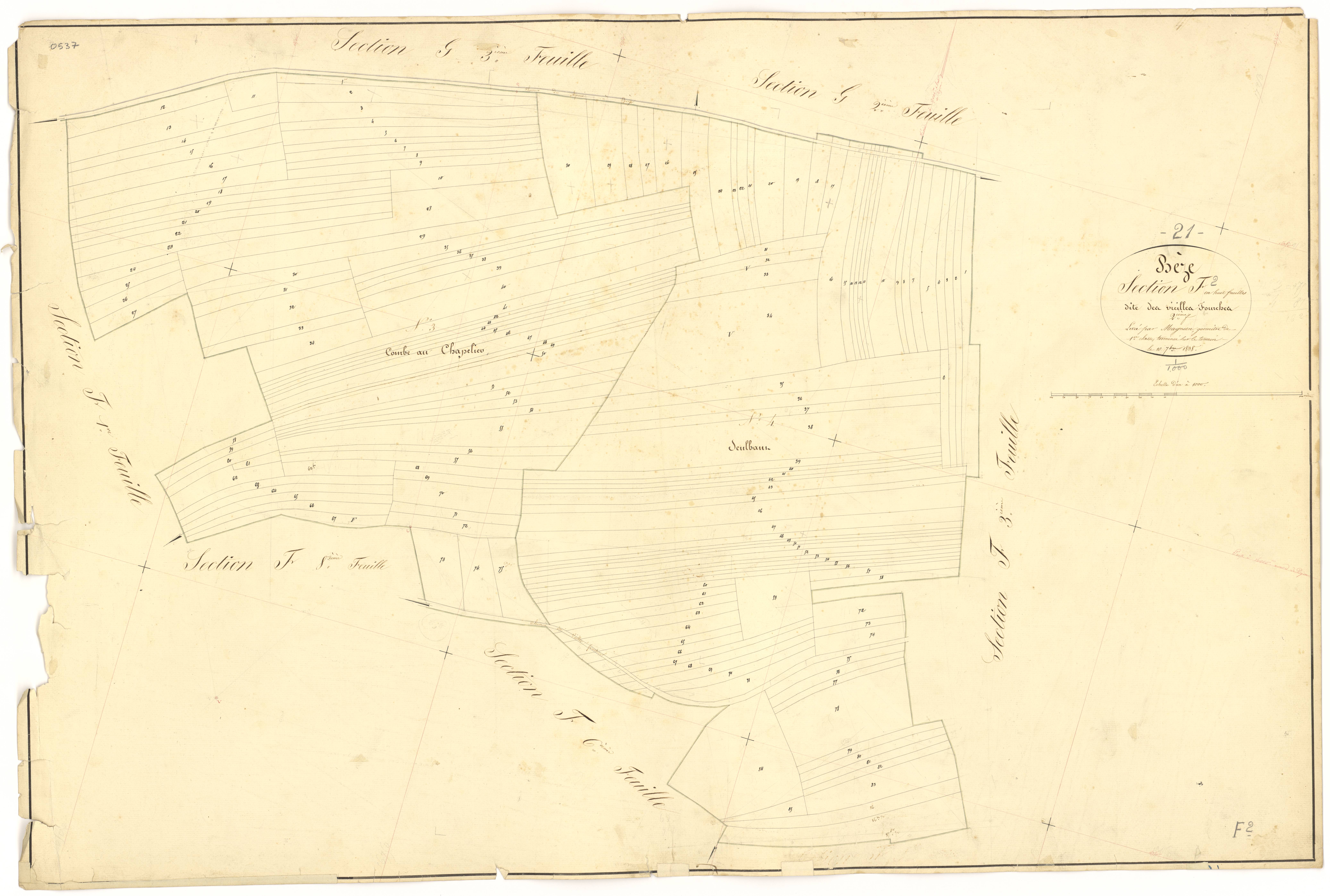 Bèze - Section F2 - 3 P PLAN 74/39