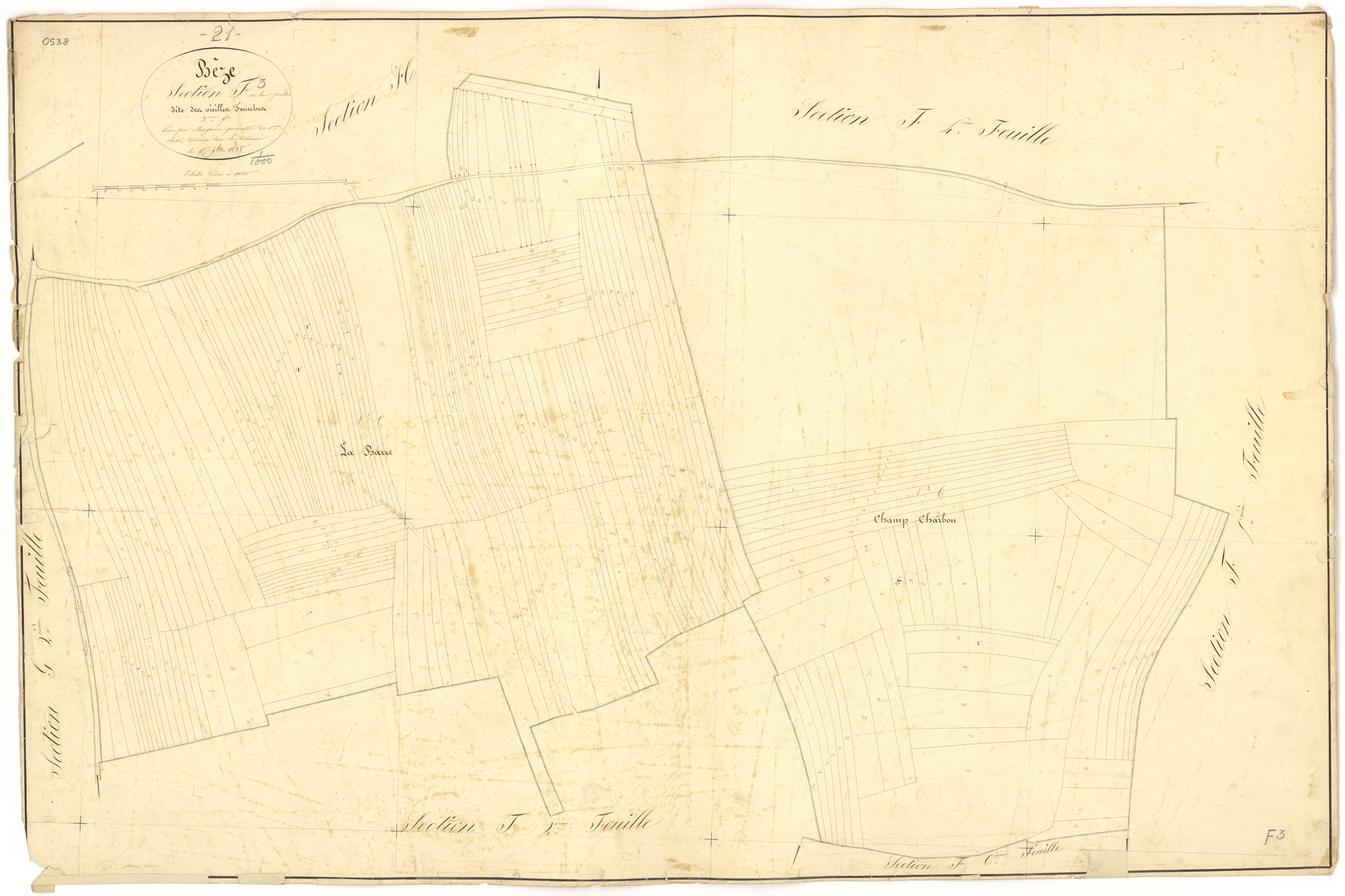 Bèze - Section F3 - 3 P PLAN 74/40