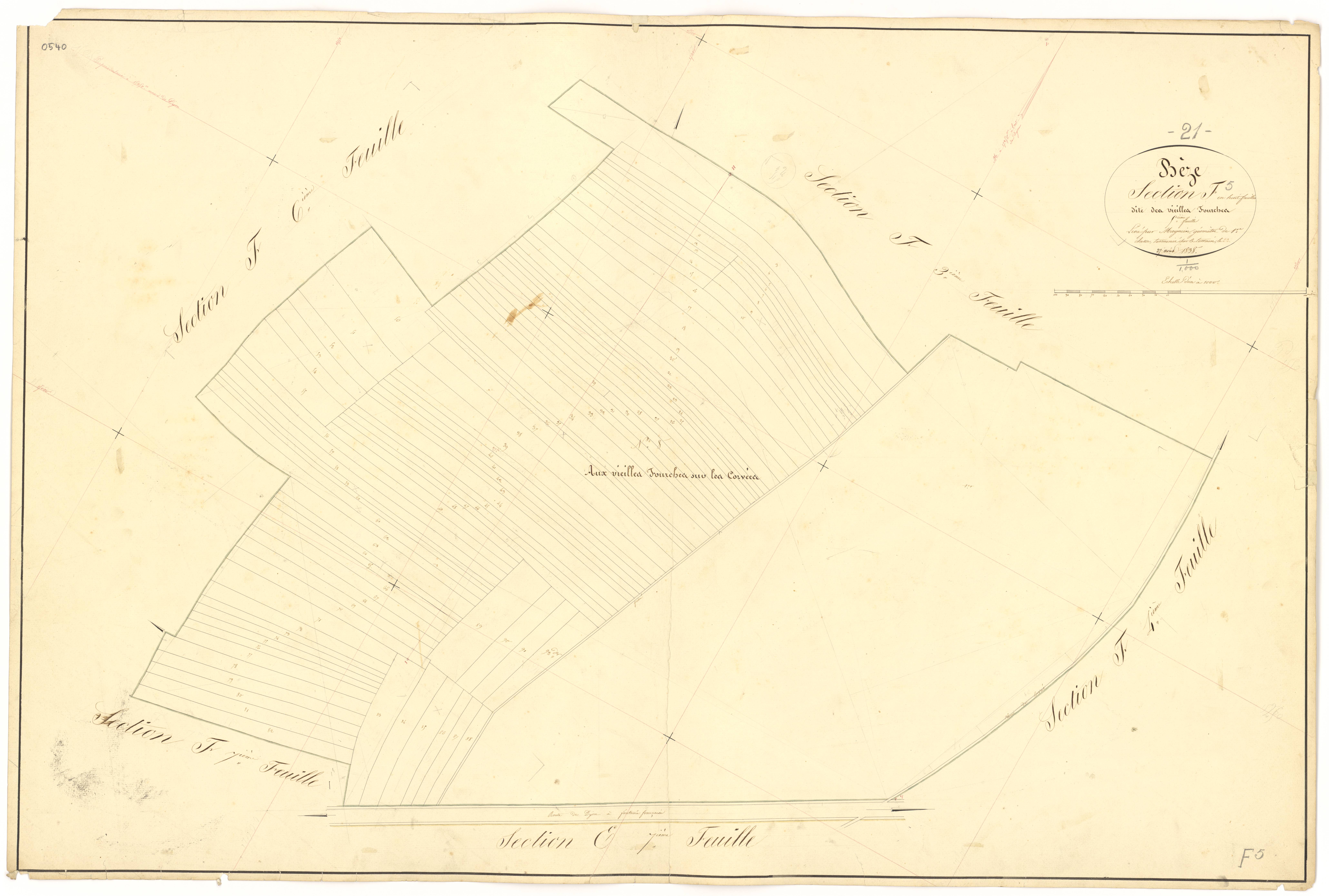 Bèze - Section F5 - 3 P PLAN 74/42