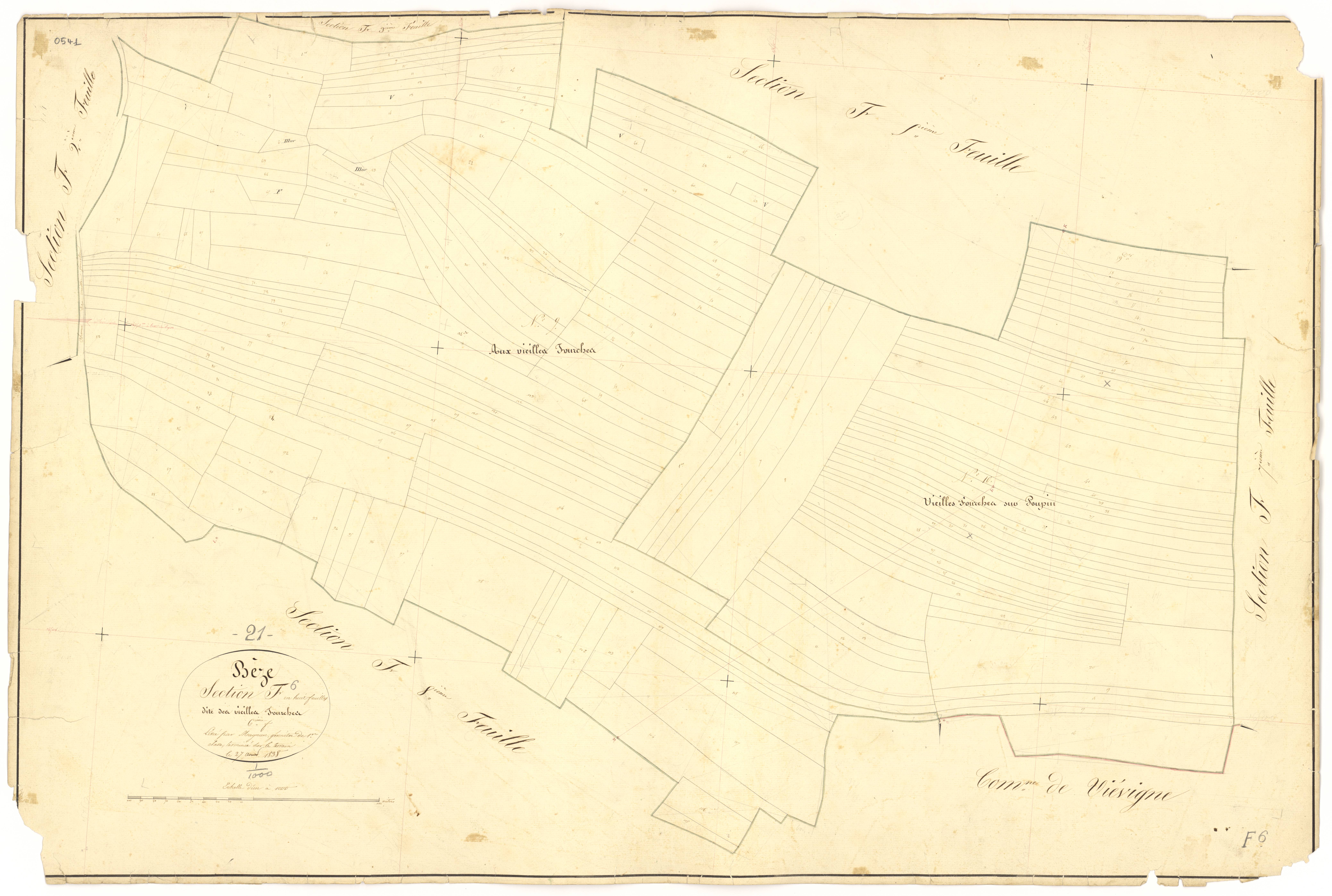Bèze - Section F6 - 3 P PLAN 74/43