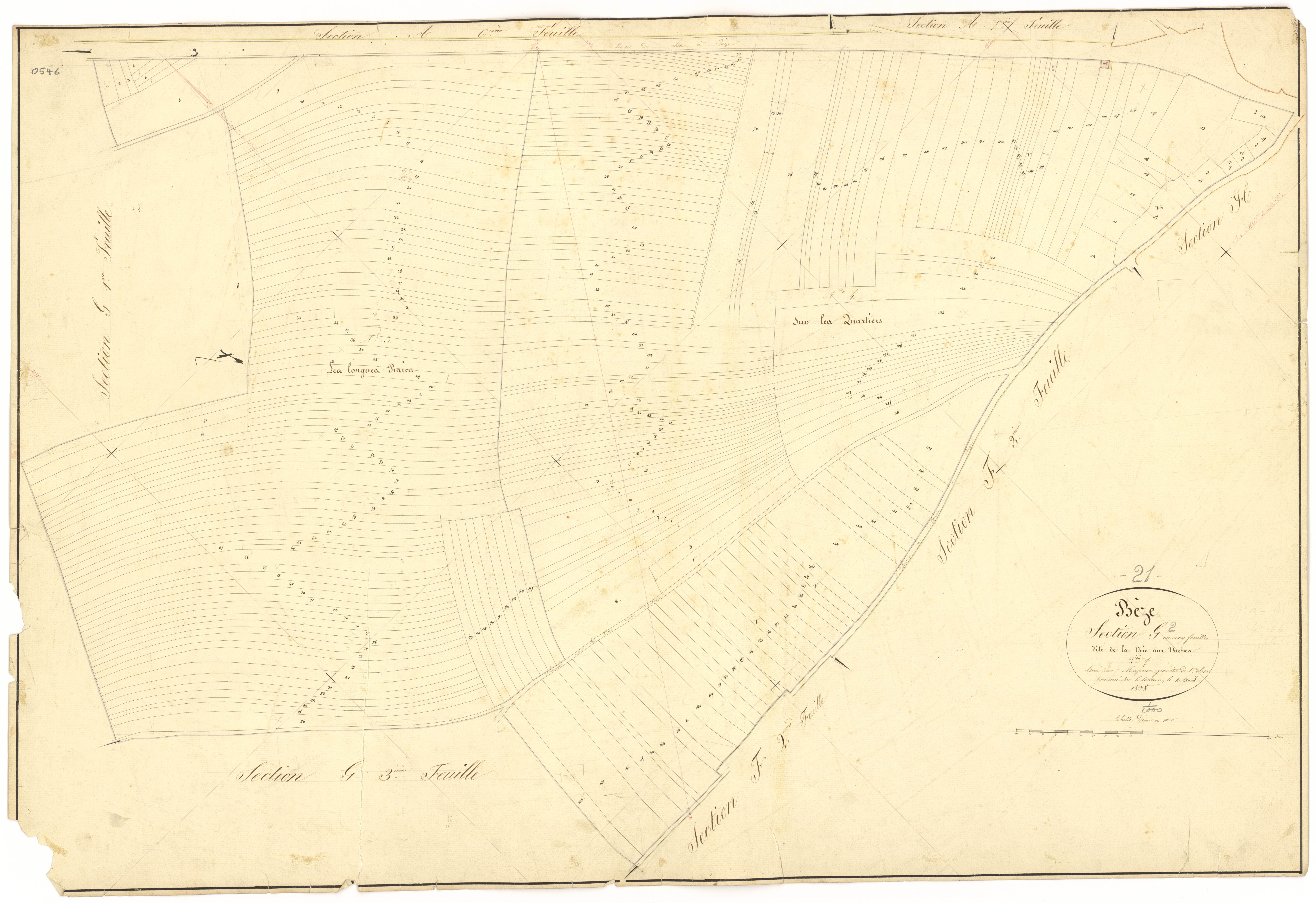 Bèze - Section G2 - 3 P PLAN 74/48