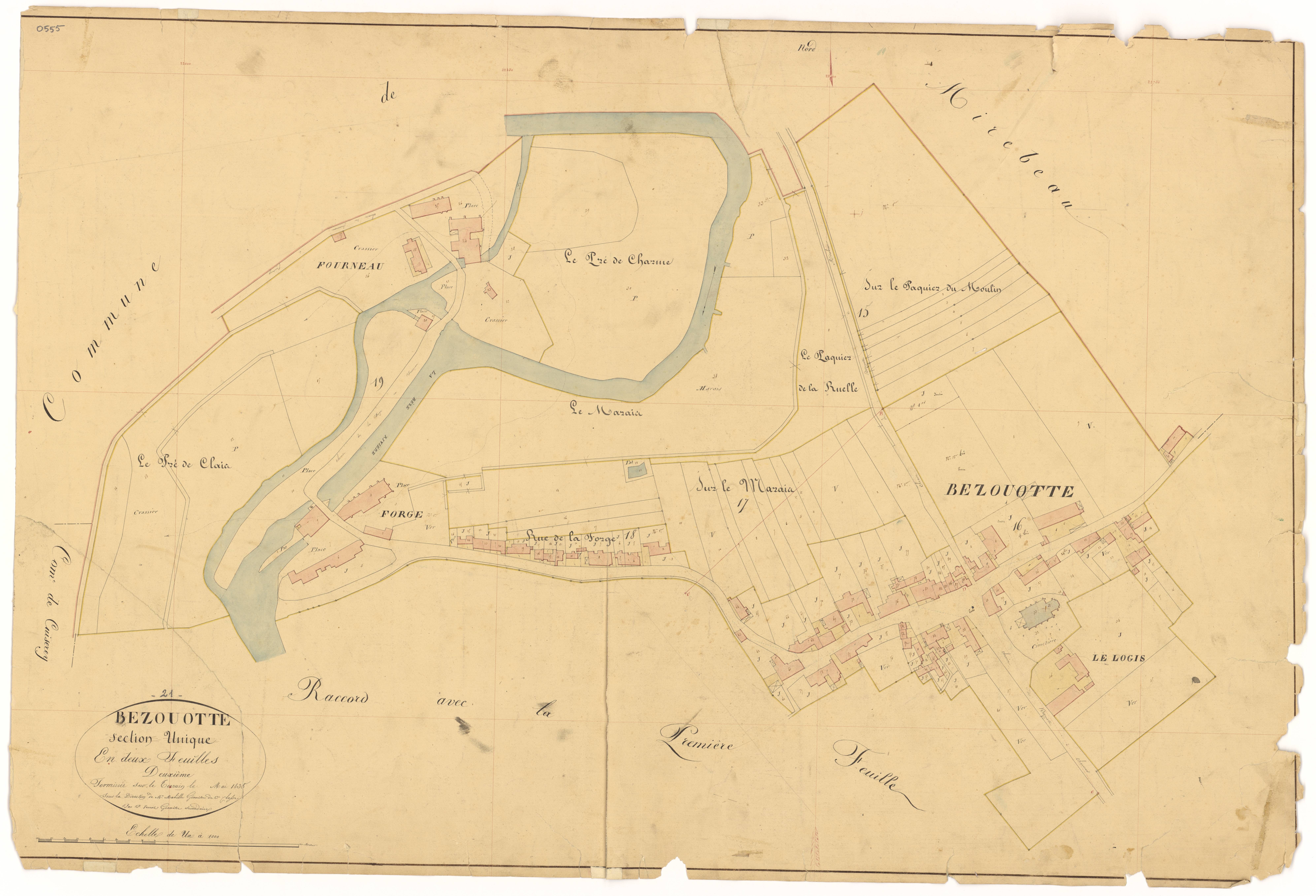Bézouotte - Section unique 2 - 3 P PLAN 75/4