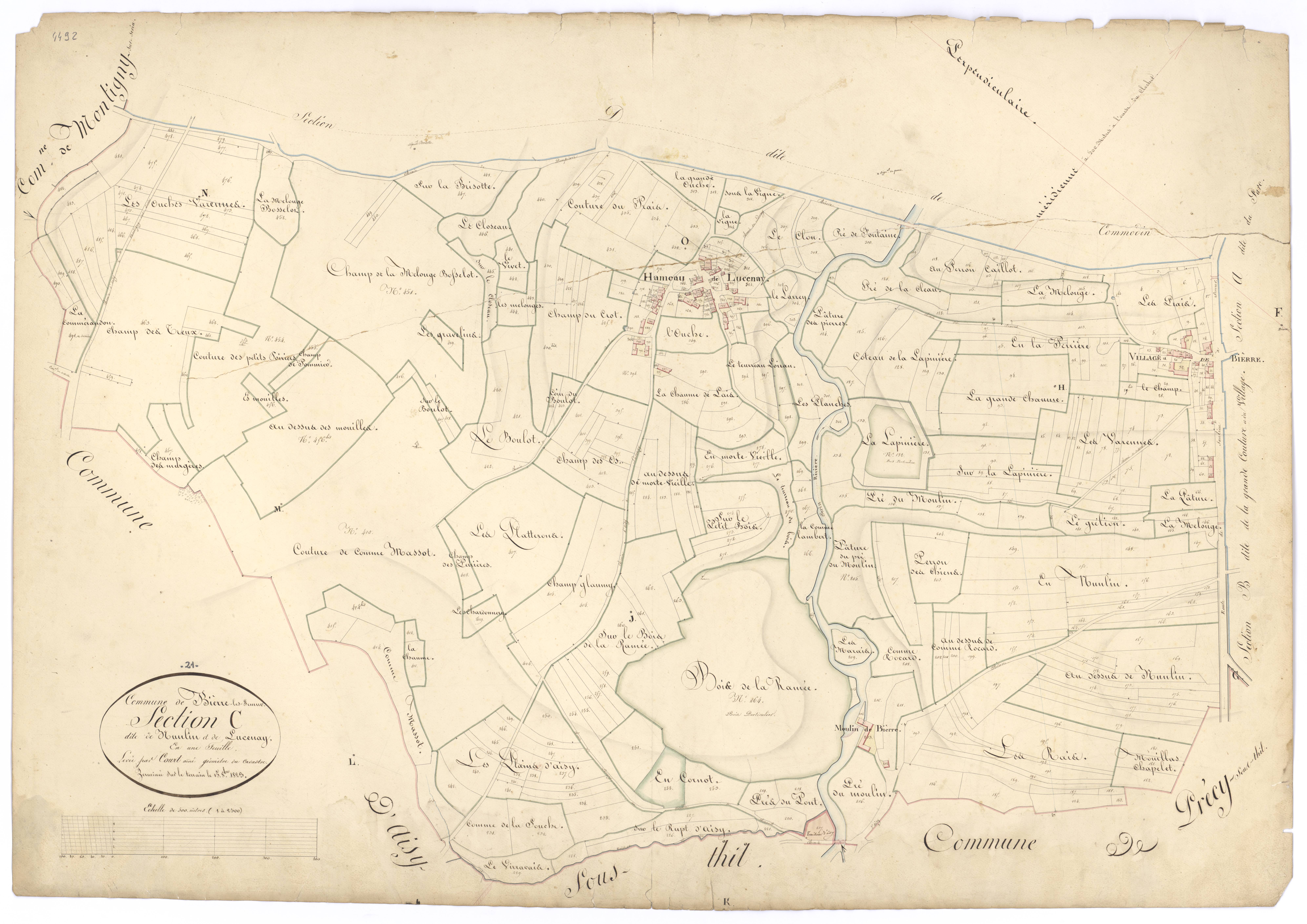 Bierre-lès-Semur - Section C - 3 P PLAN 76/4