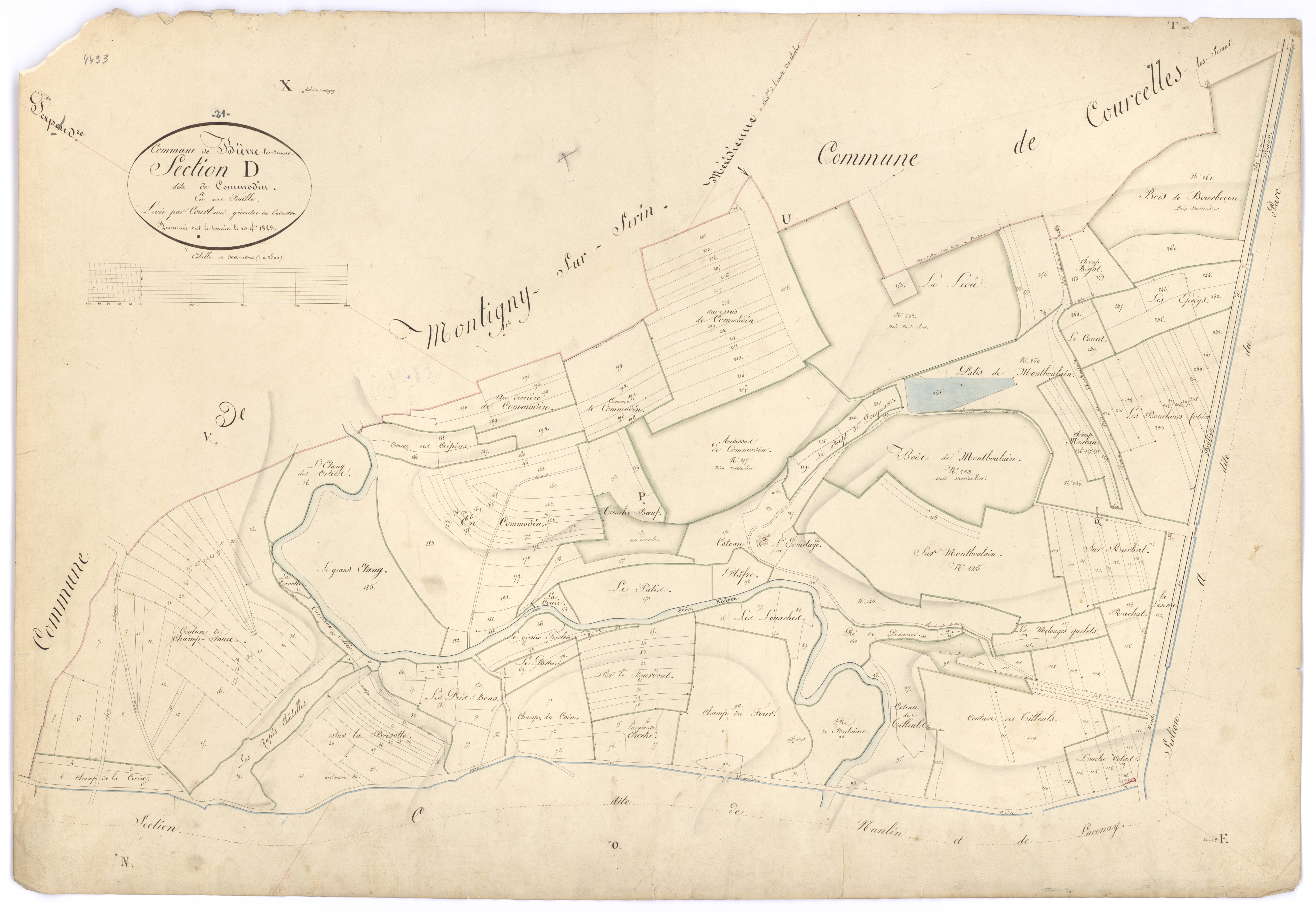 Bierre-lès-Semur - Section D - 3 P PLAN 76/5