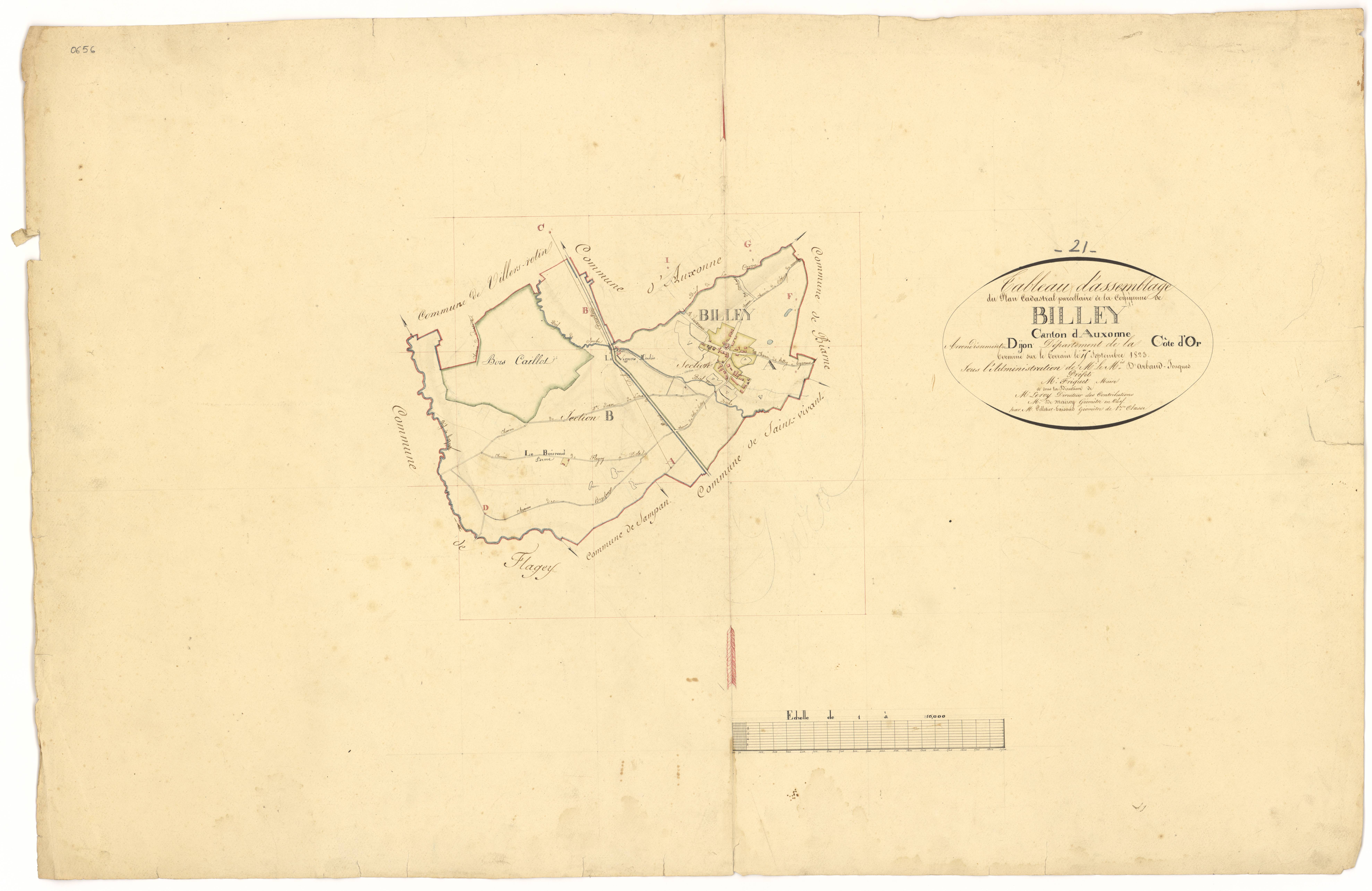 Billey - Tableau d'assemblage - 3 P PLAN 77/1