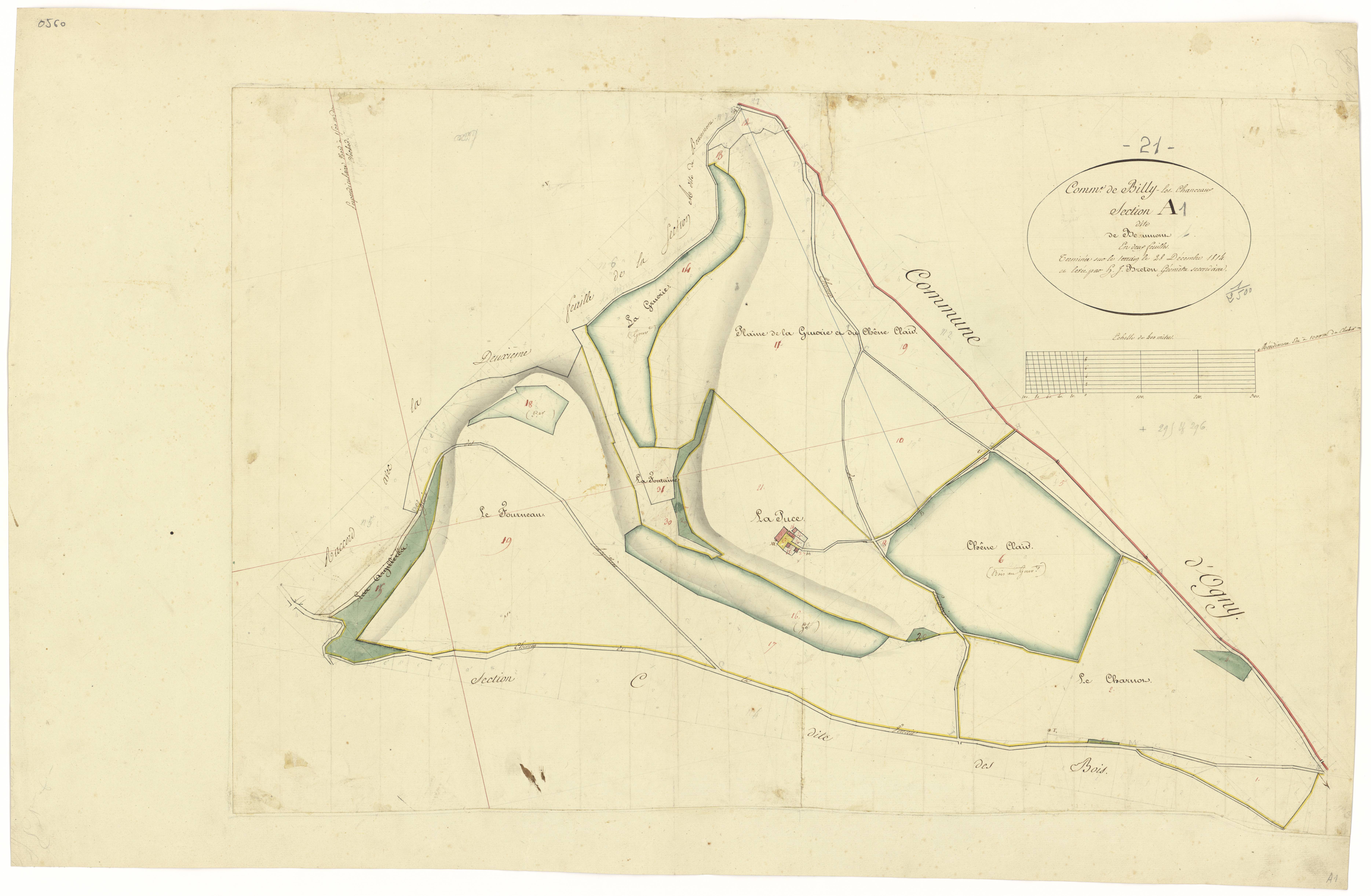 Billy-lès-Chanceaux - Section A1 - 3 P PLAN 78/2