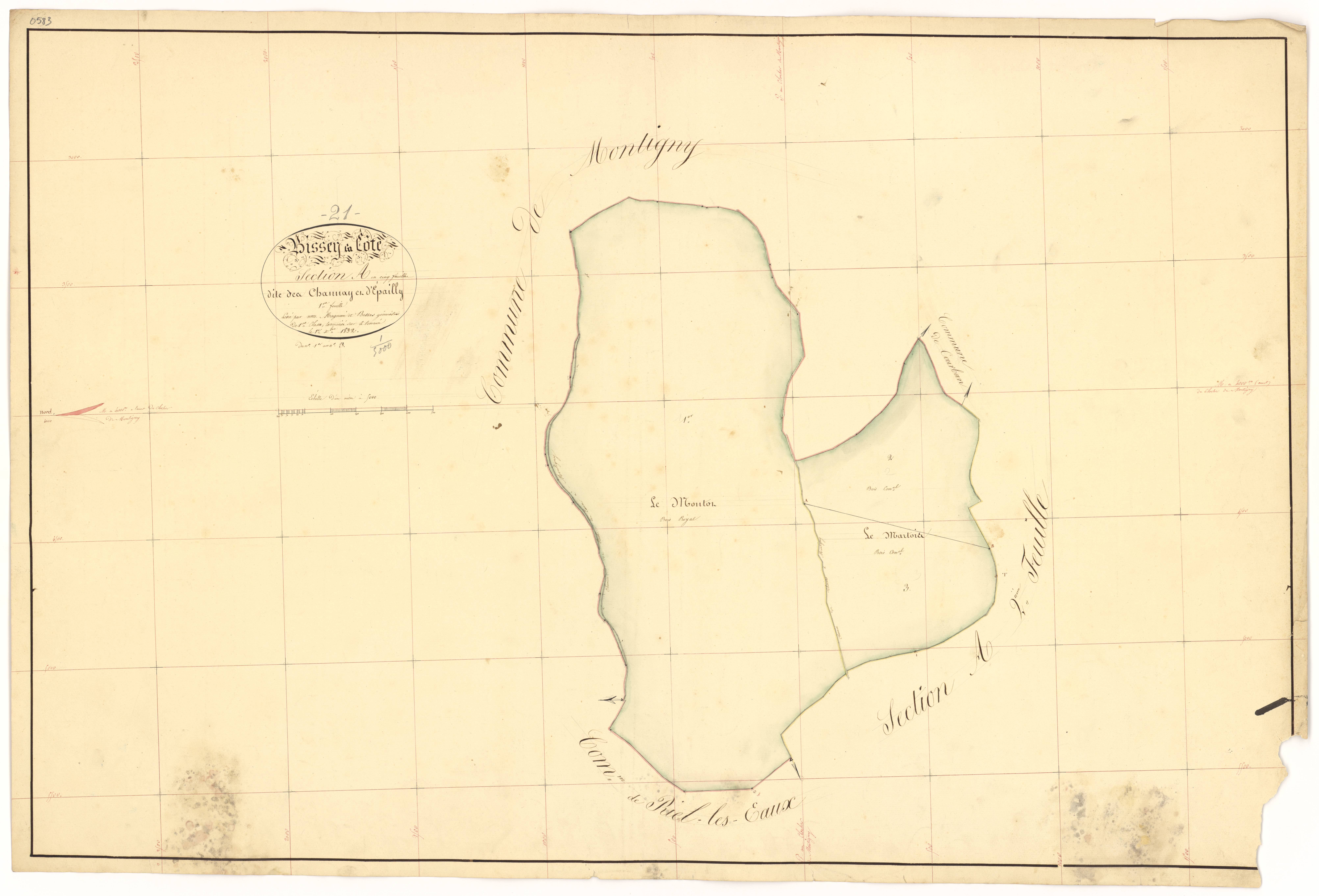Bissey-la-Côte - Section A1 - 3 P PLAN 80/2