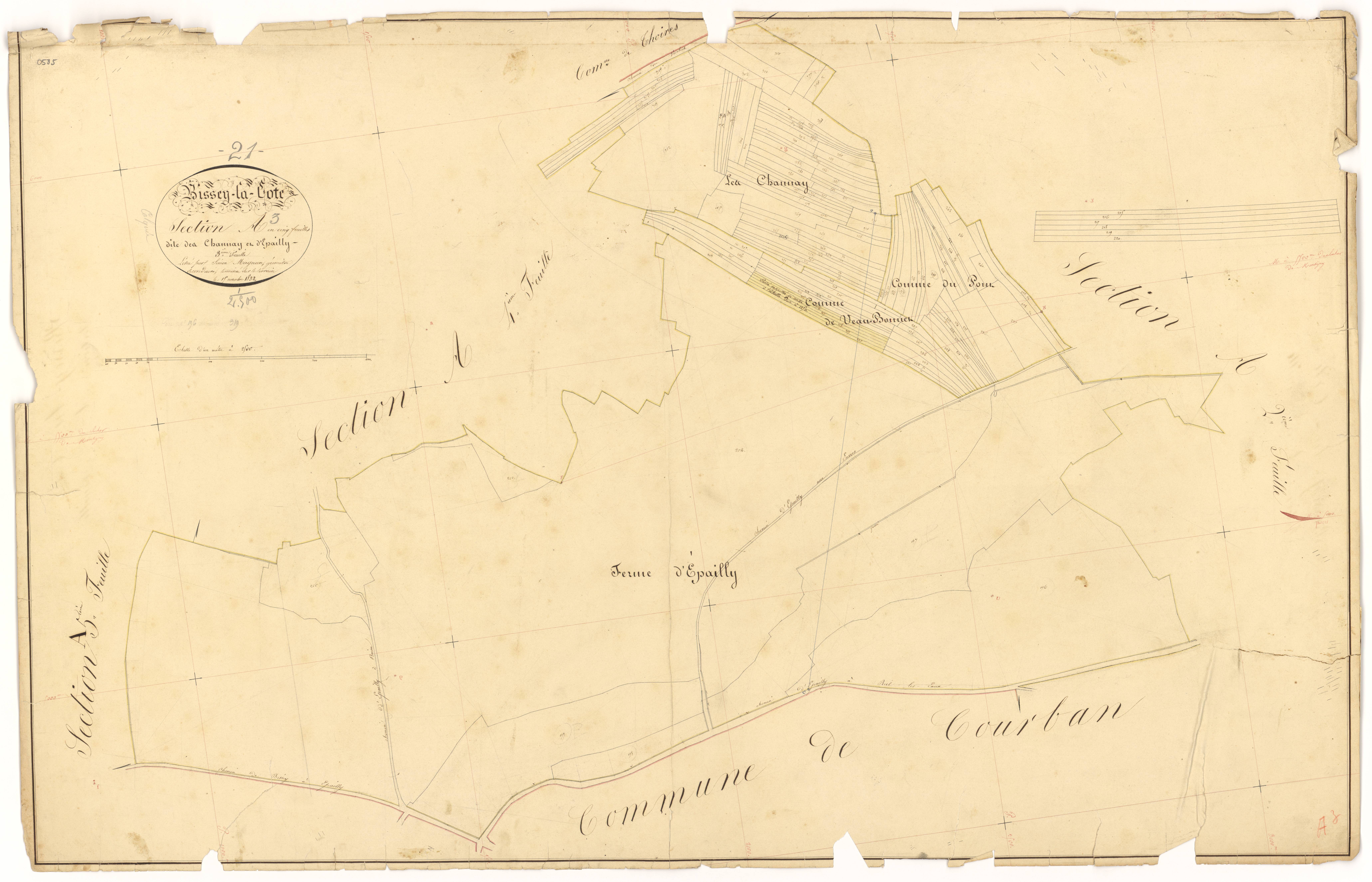 Bissey-la-Côte - Section A3 - 3 P PLAN 80/4