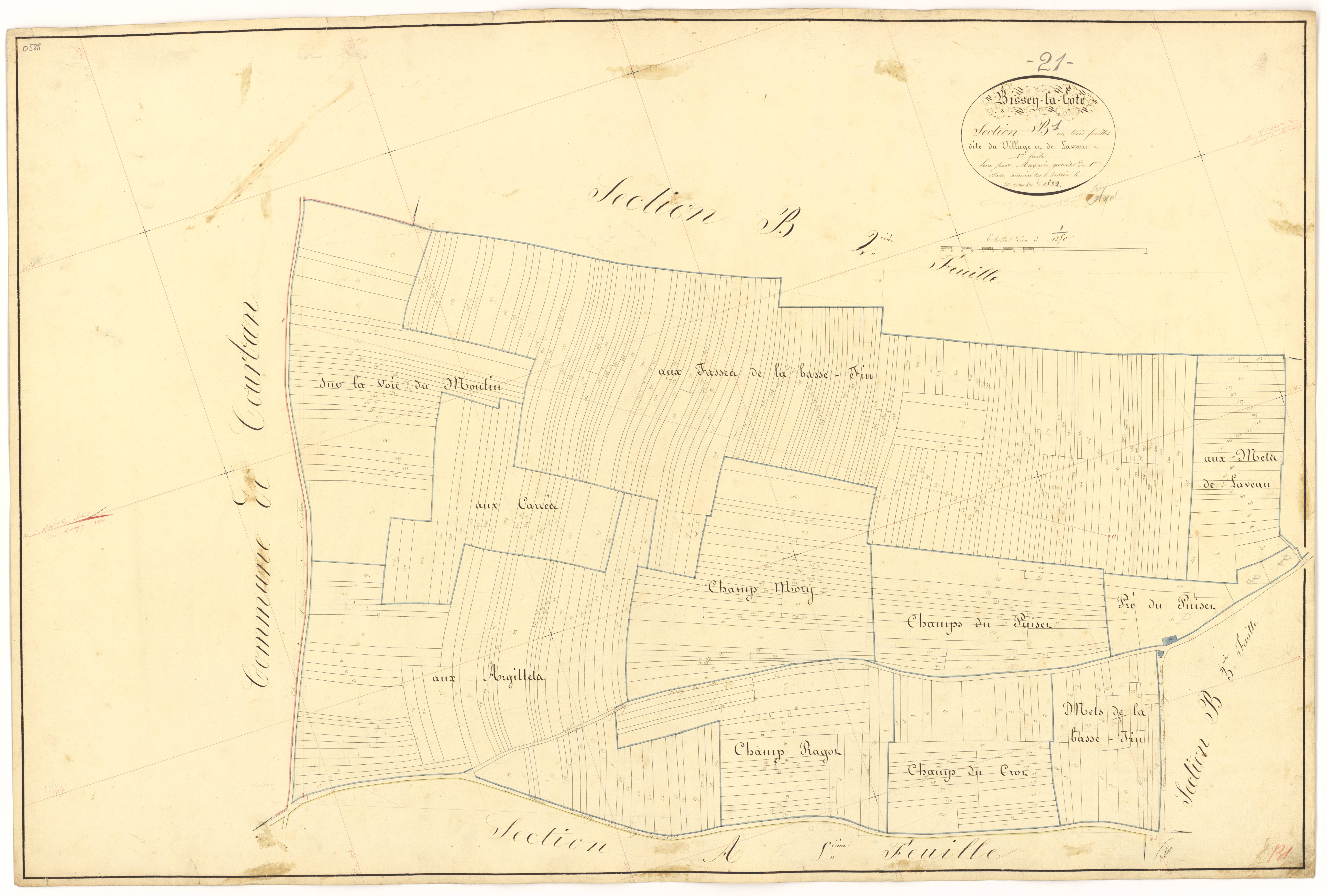 Bissey-la-Côte - Section B1 - 3 P PLAN 80/7