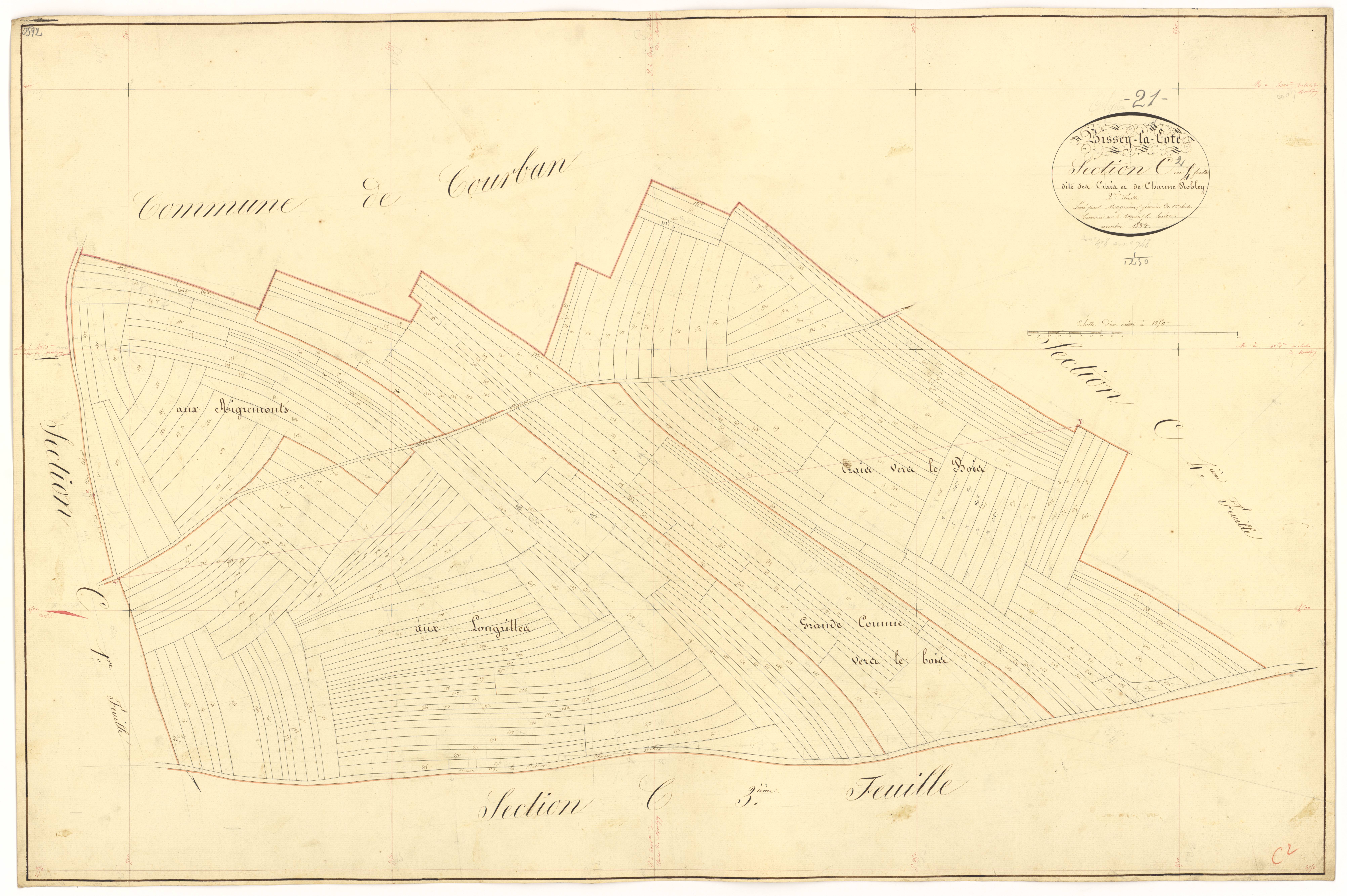 Bissey-la-Côte - Section C2 - 3 P PLAN 80/11