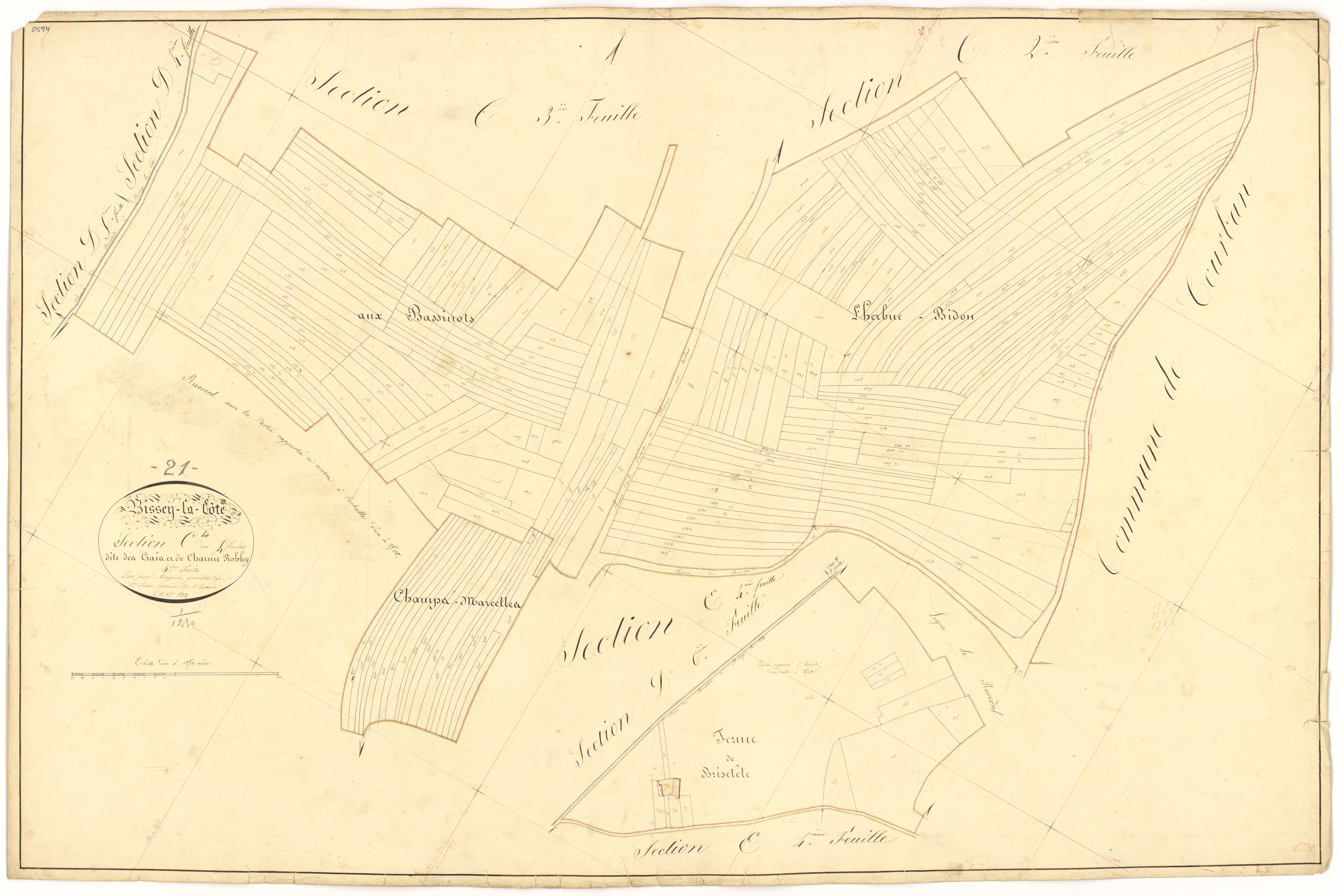 Bissey-la-Côte - Section C4 - 3 P PLAN 80/13