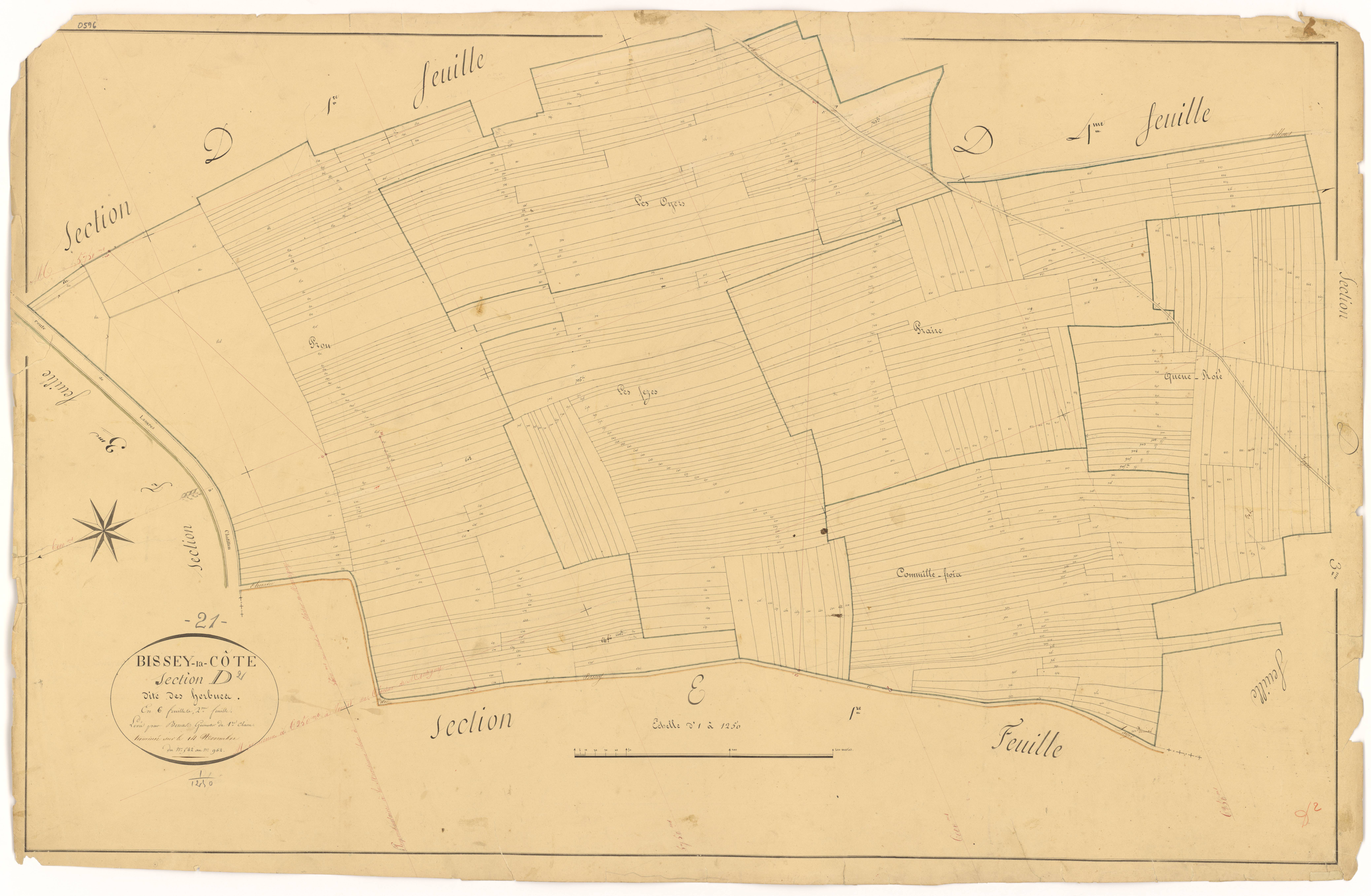 Bissey-la-Côte - Section D2 - 3 P PLAN 80/15