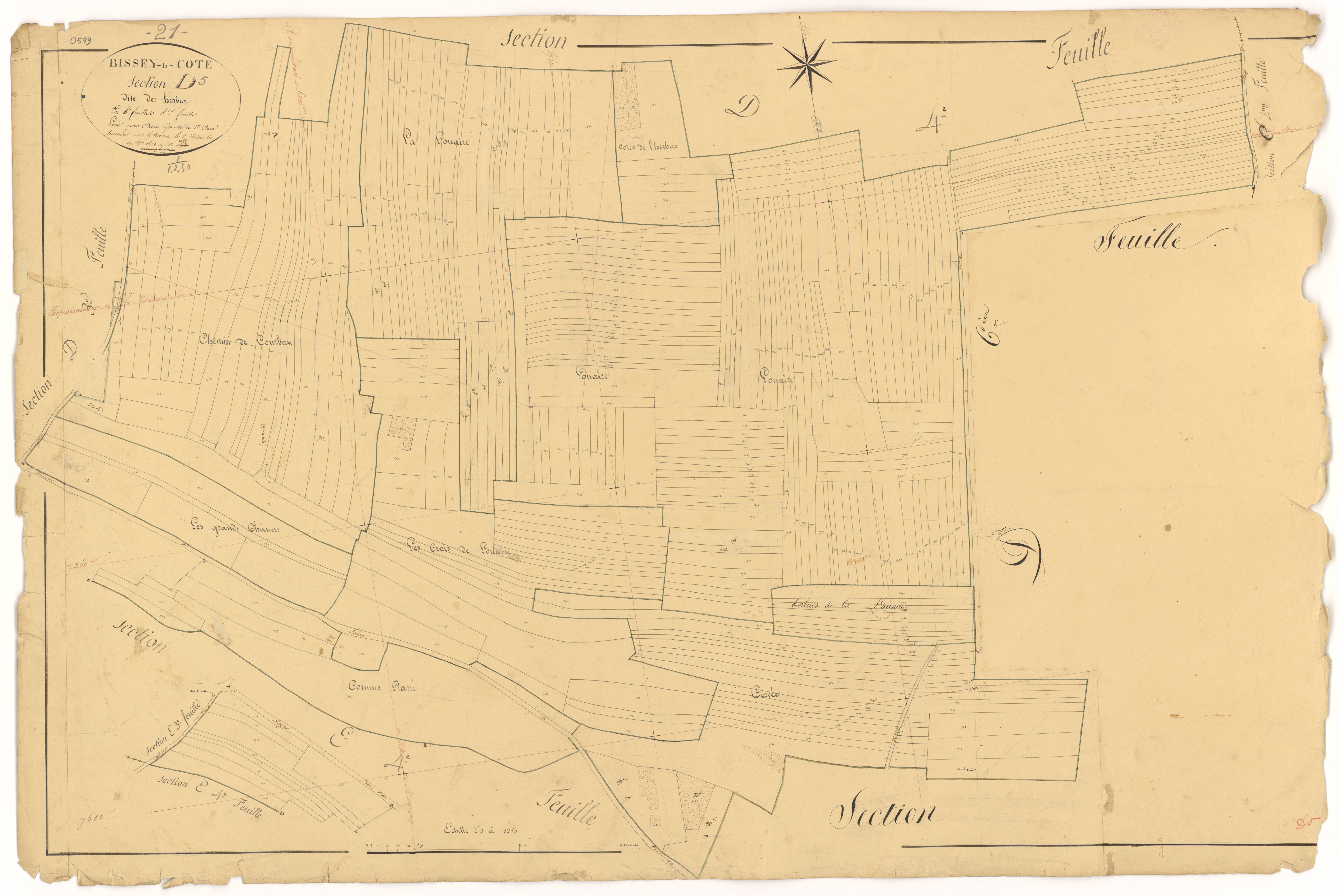 Bissey-la-Côte - Section D5 - 3 P PLAN 80/18