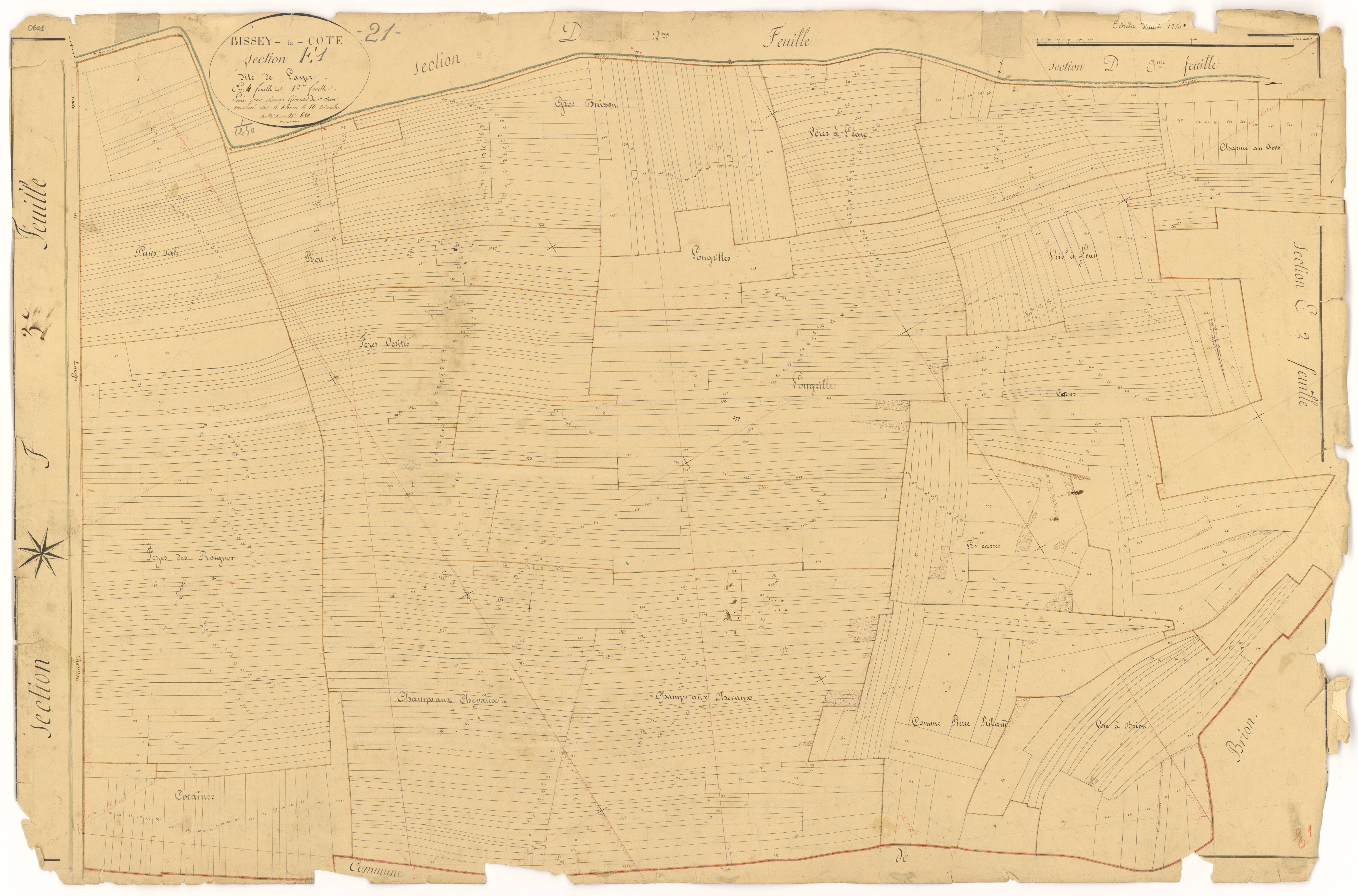 Bissey-la-Côte - Section E1 - 3 P PLAN 80/20