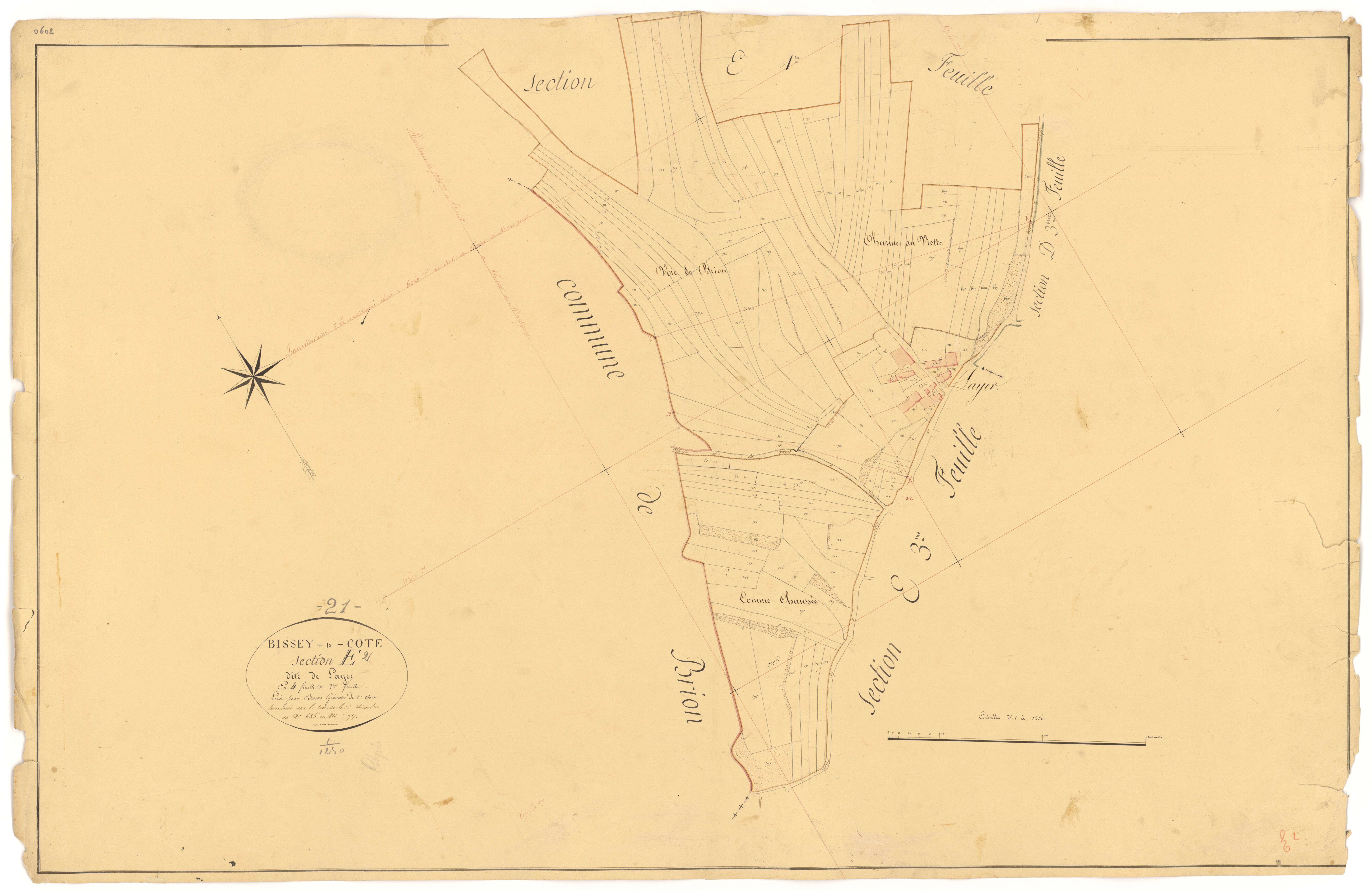 Bissey-la-Côte - Section E2 - 3 P PLAN 80/21