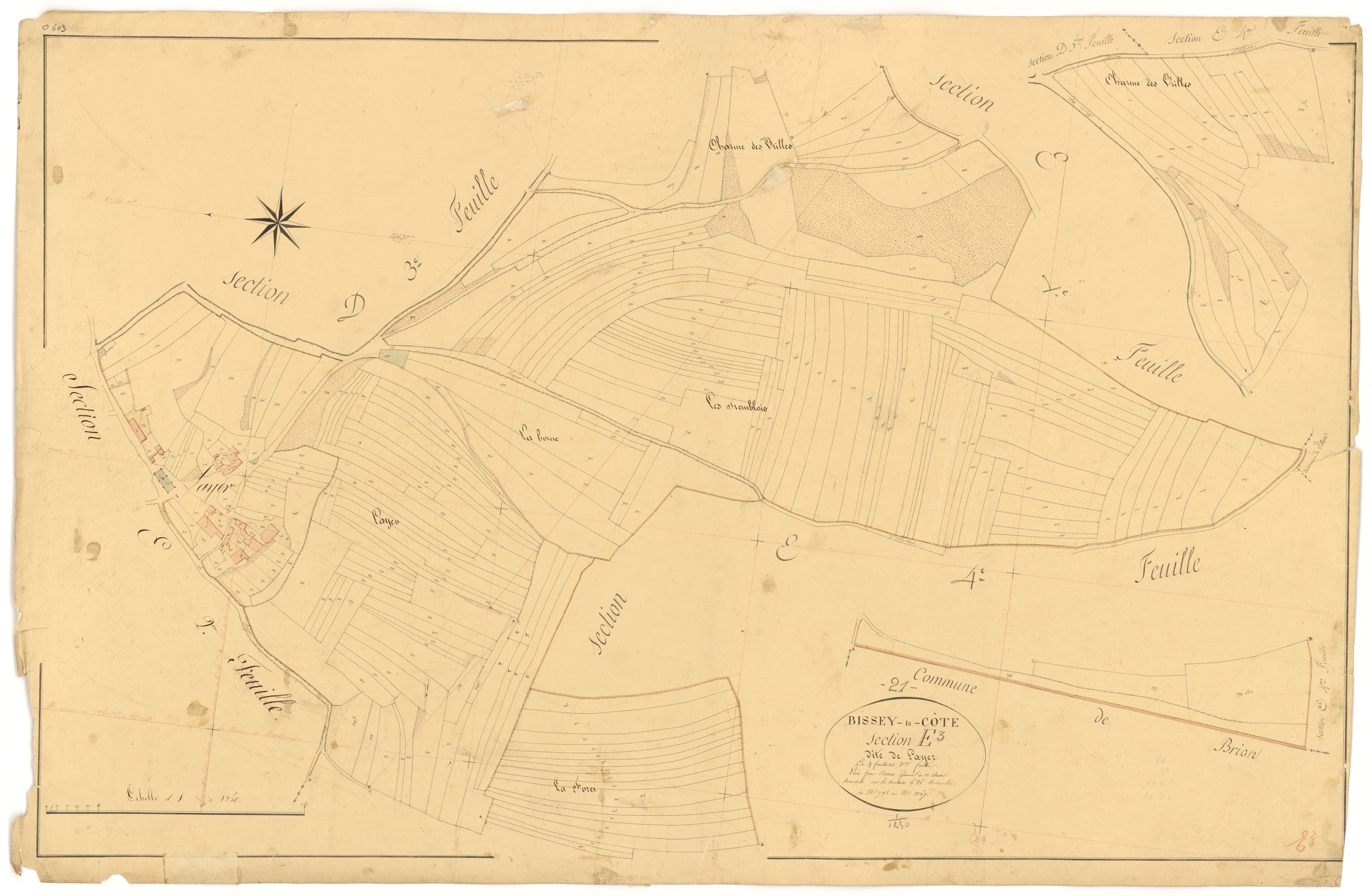 Bissey-la-Côte - Section E3 - 3 P PLAN 80/22