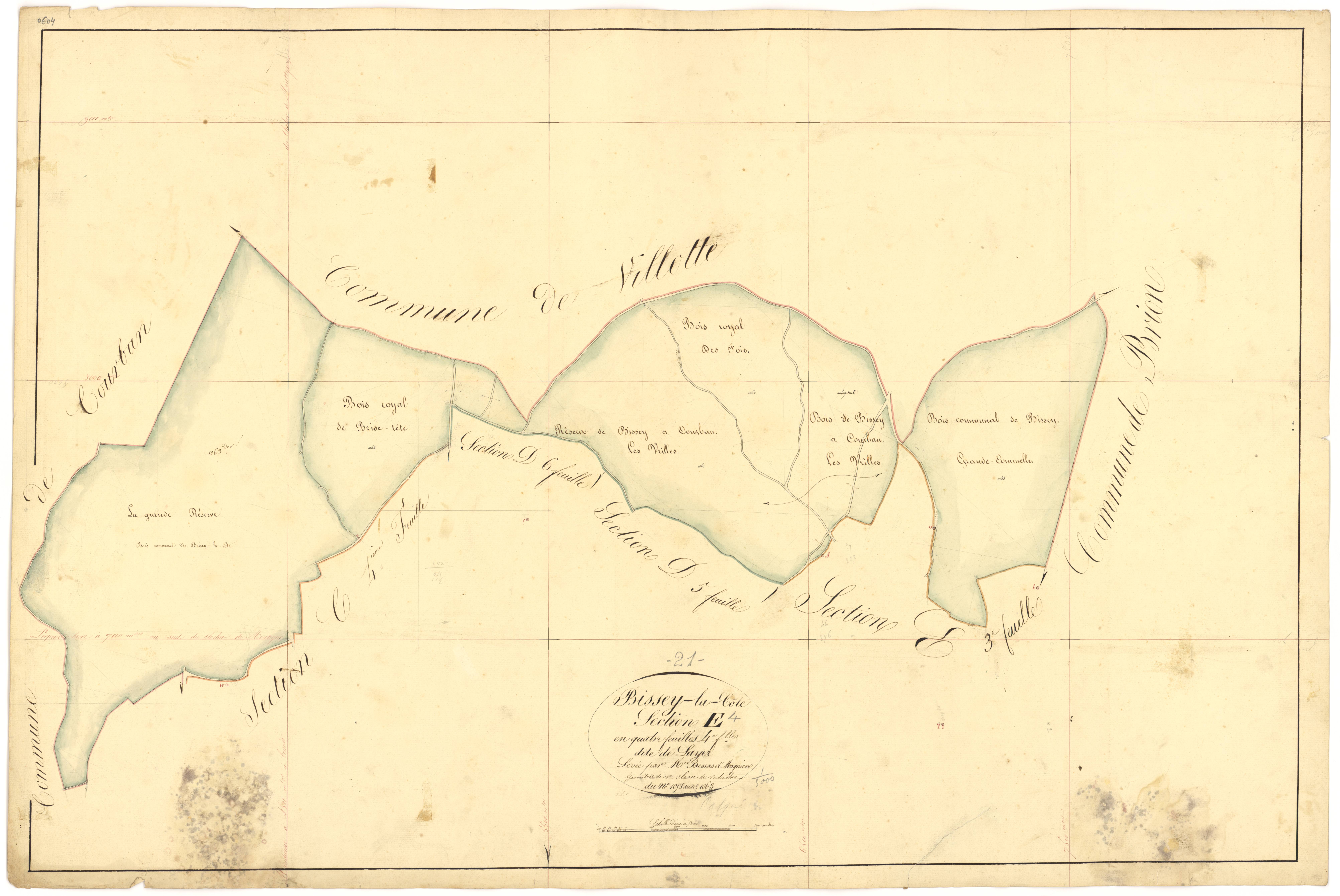 Bissey-la-Côte - Section E4 - 3 P PLAN 80/23