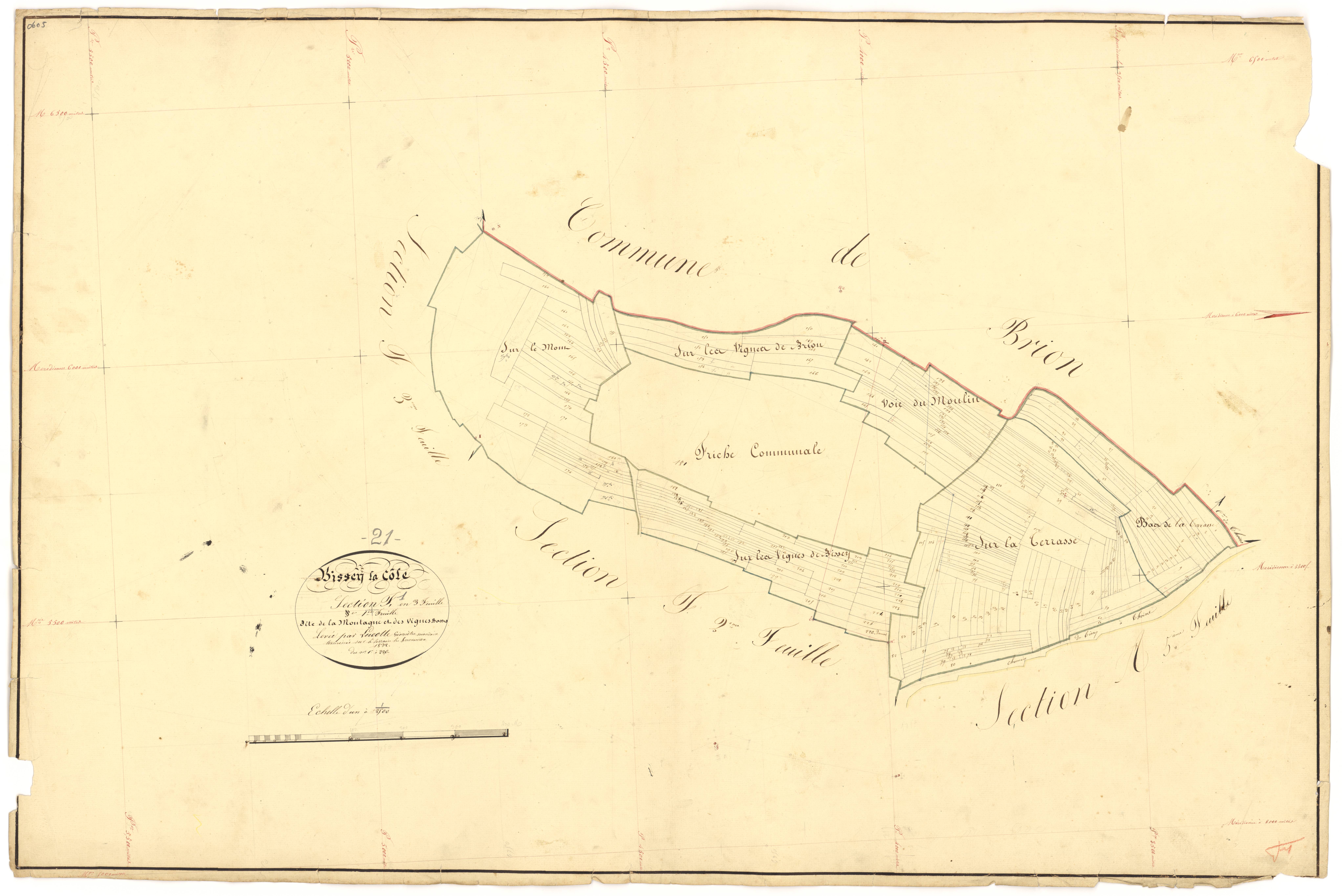 Bissey-la-Côte - Section F1 - 3 P PLAN 80/24