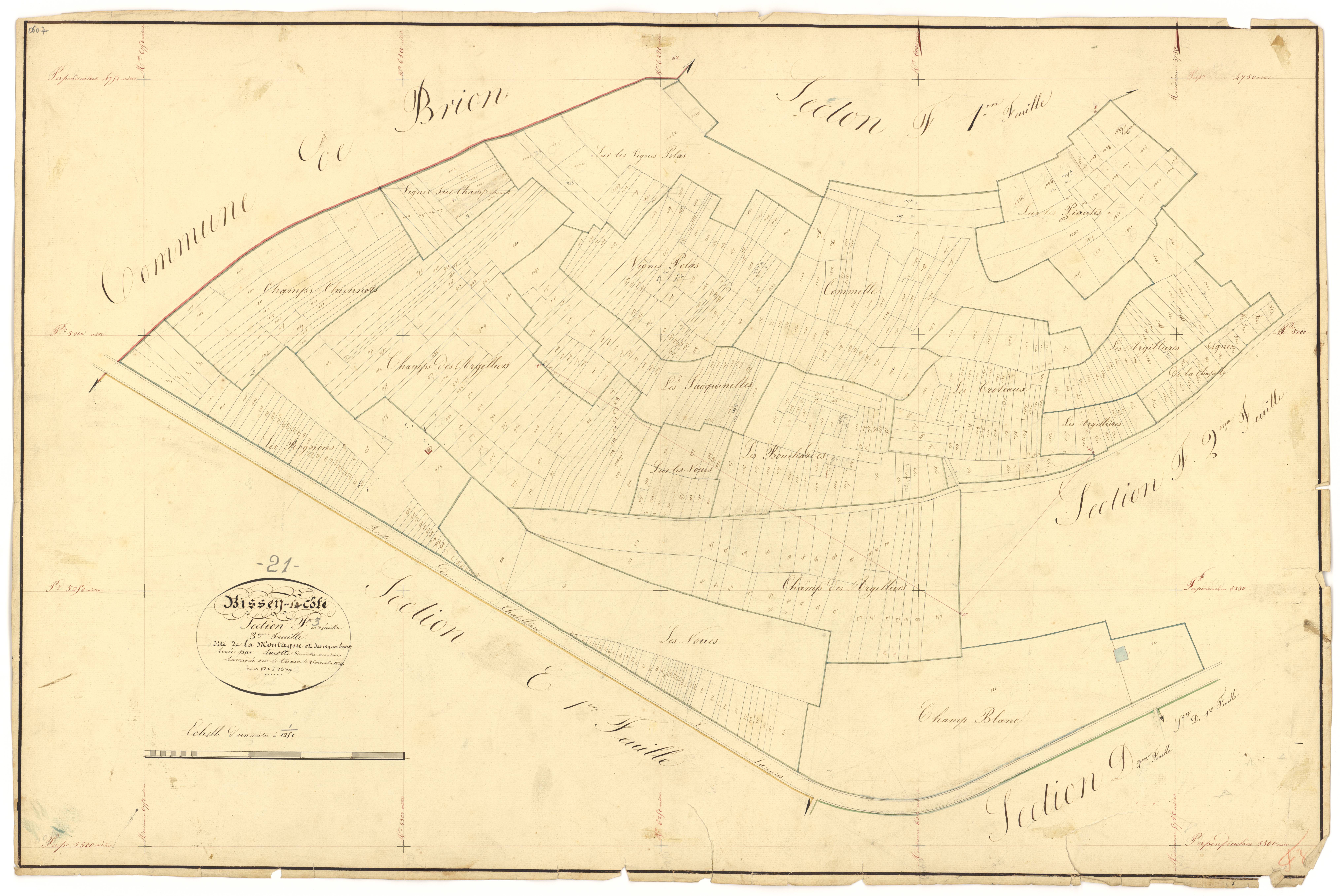 Bissey-la-Côte - Section F3 - 3 P PLAN 80/26