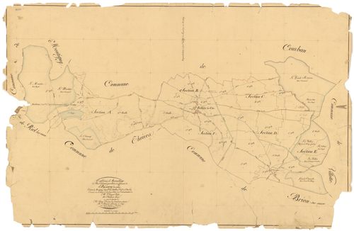 Bissey-la-Côte - Tableau d'assemblage - 3 P PLAN 80/1