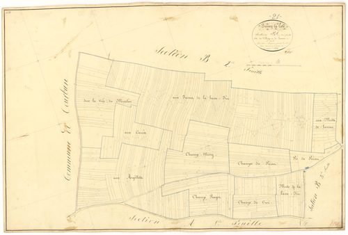 Bissey-la-Côte - Section B1 - 3 P PLAN 80/7