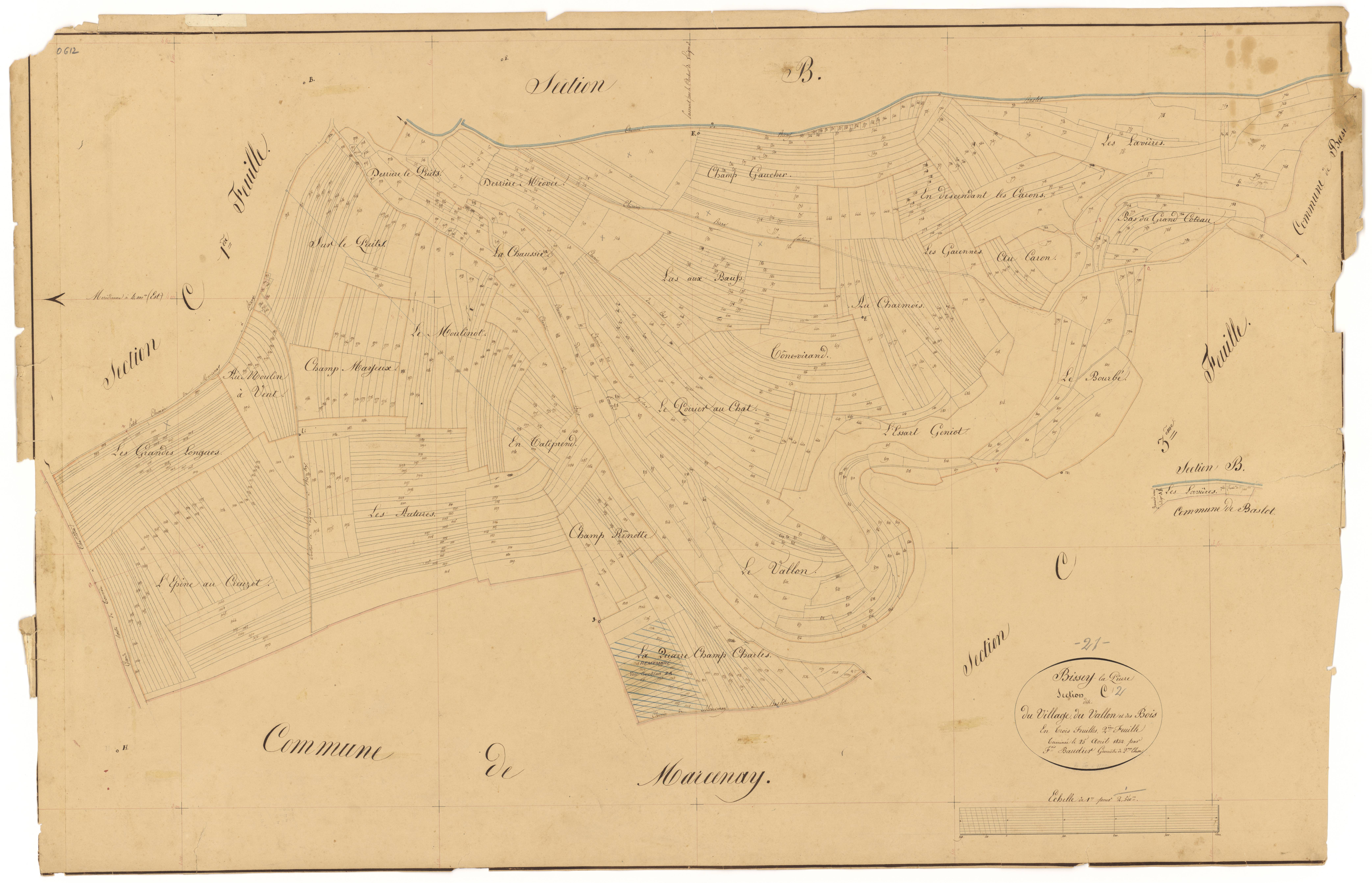 Bissey-la-Pierre - Section C2 - 3 P PLAN 81/5