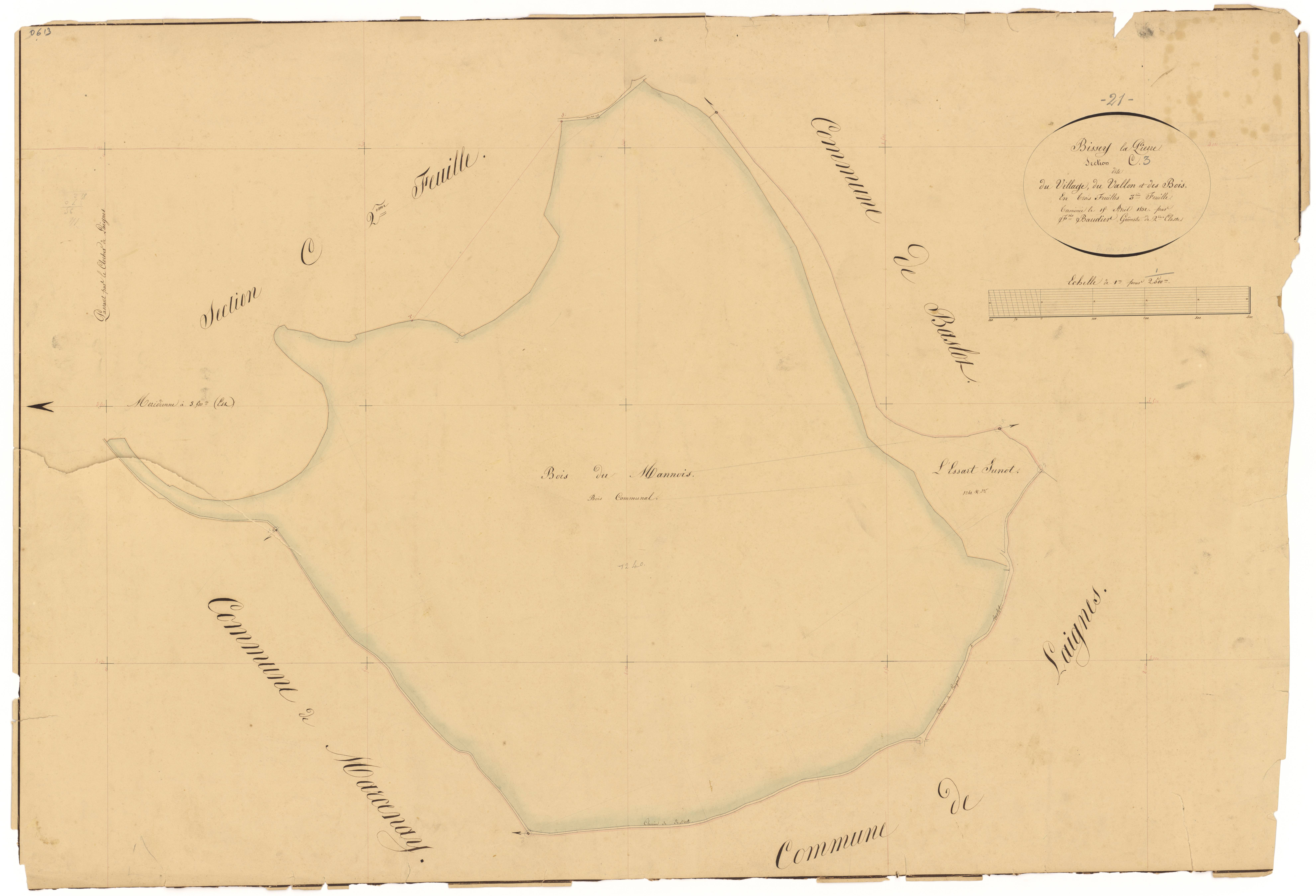 Bissey-la-Pierre - Section C3 - 3 P PLAN 81/6