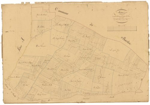 Bissey-la-Pierre - Section B - 3 P PLAN 81/3