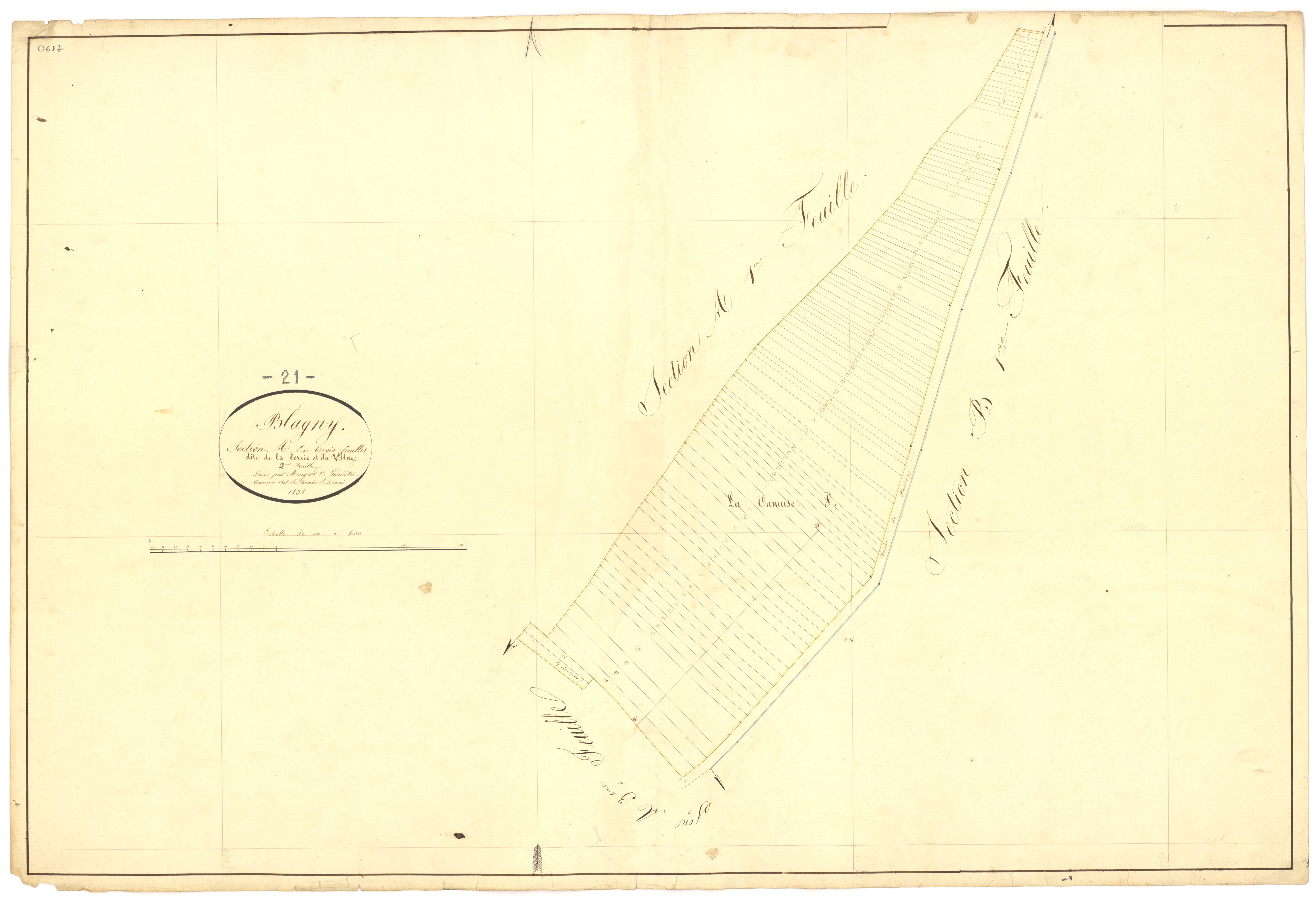 Blagny-sur-Vingeanne - Section A2 - 3 P PLAN 82/4