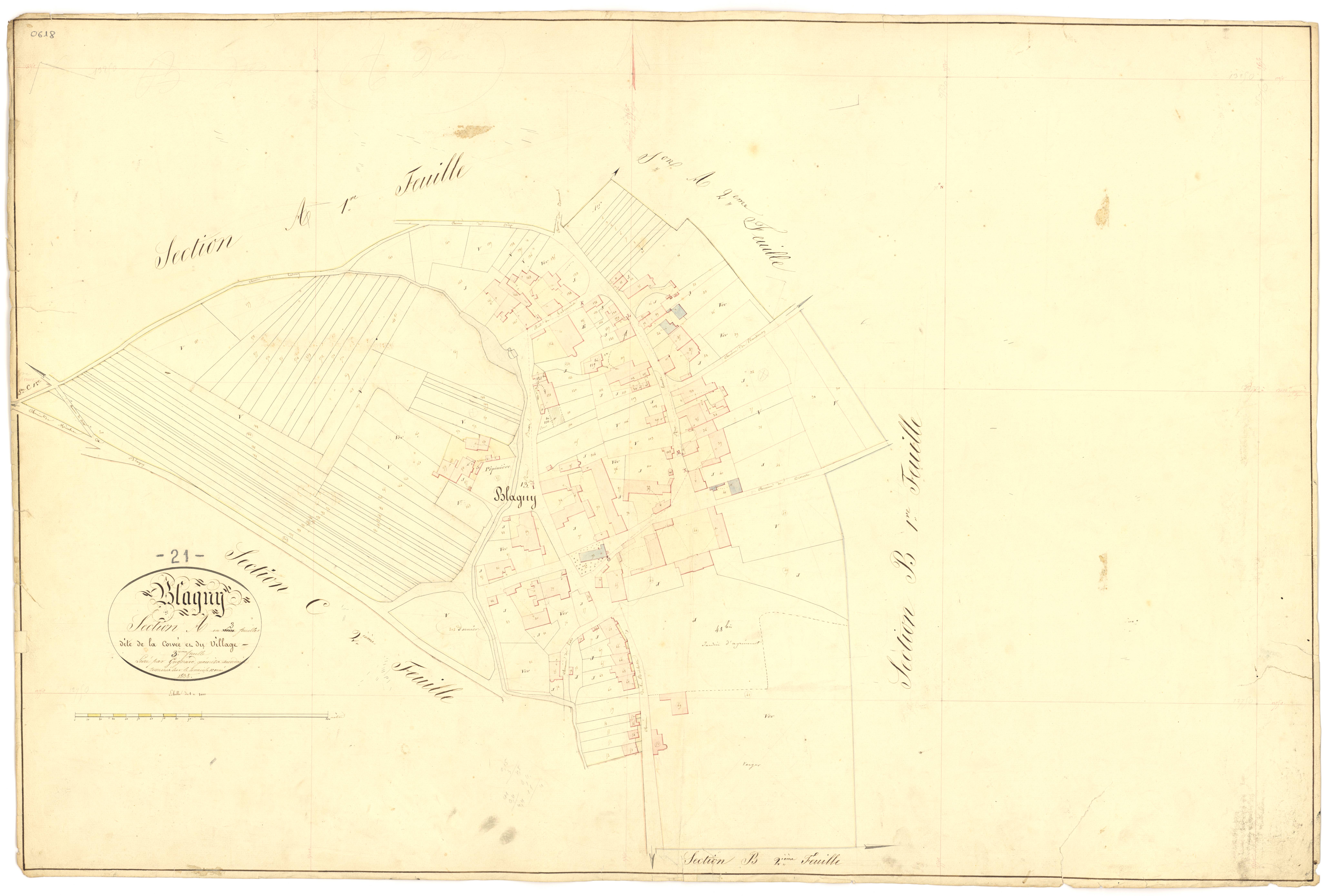 Blagny-sur-Vingeanne - Section A3 - 3 P PLAN 82/5