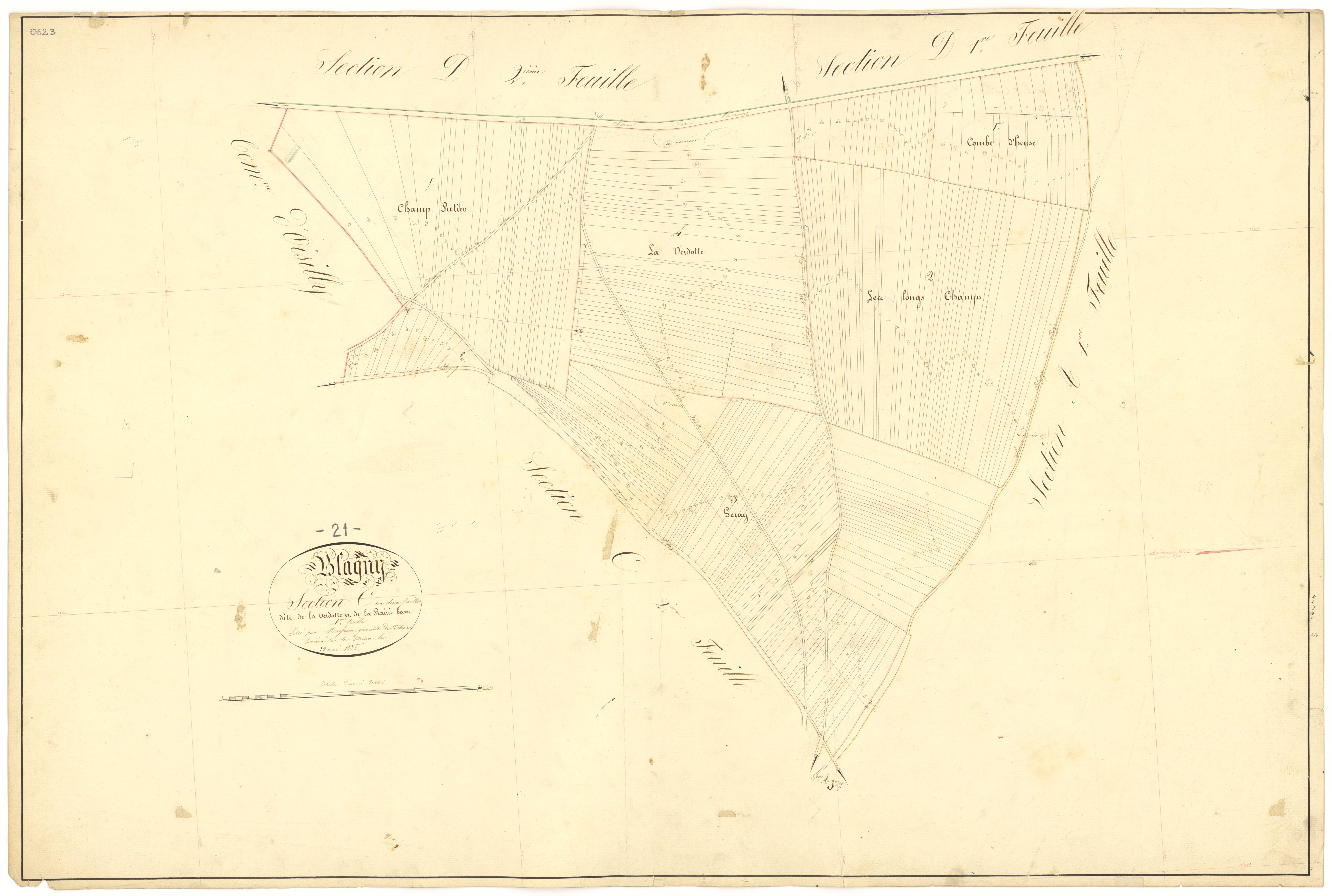 Blagny-sur-Vingeanne - Section C1 - 3 P PLAN 82/10