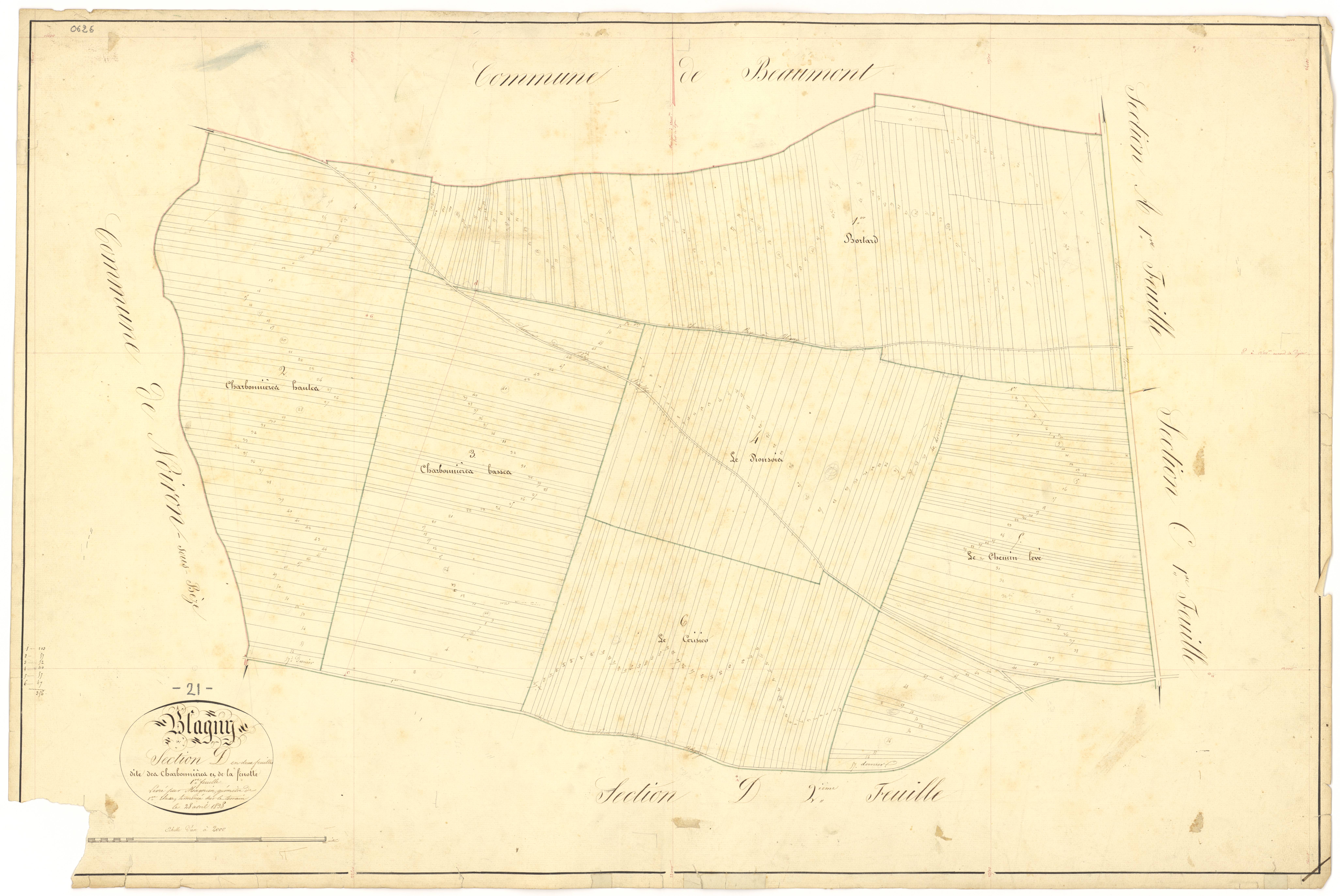 Blagny-sur-Vingeanne - Section D1 - 3 P PLAN 82/13