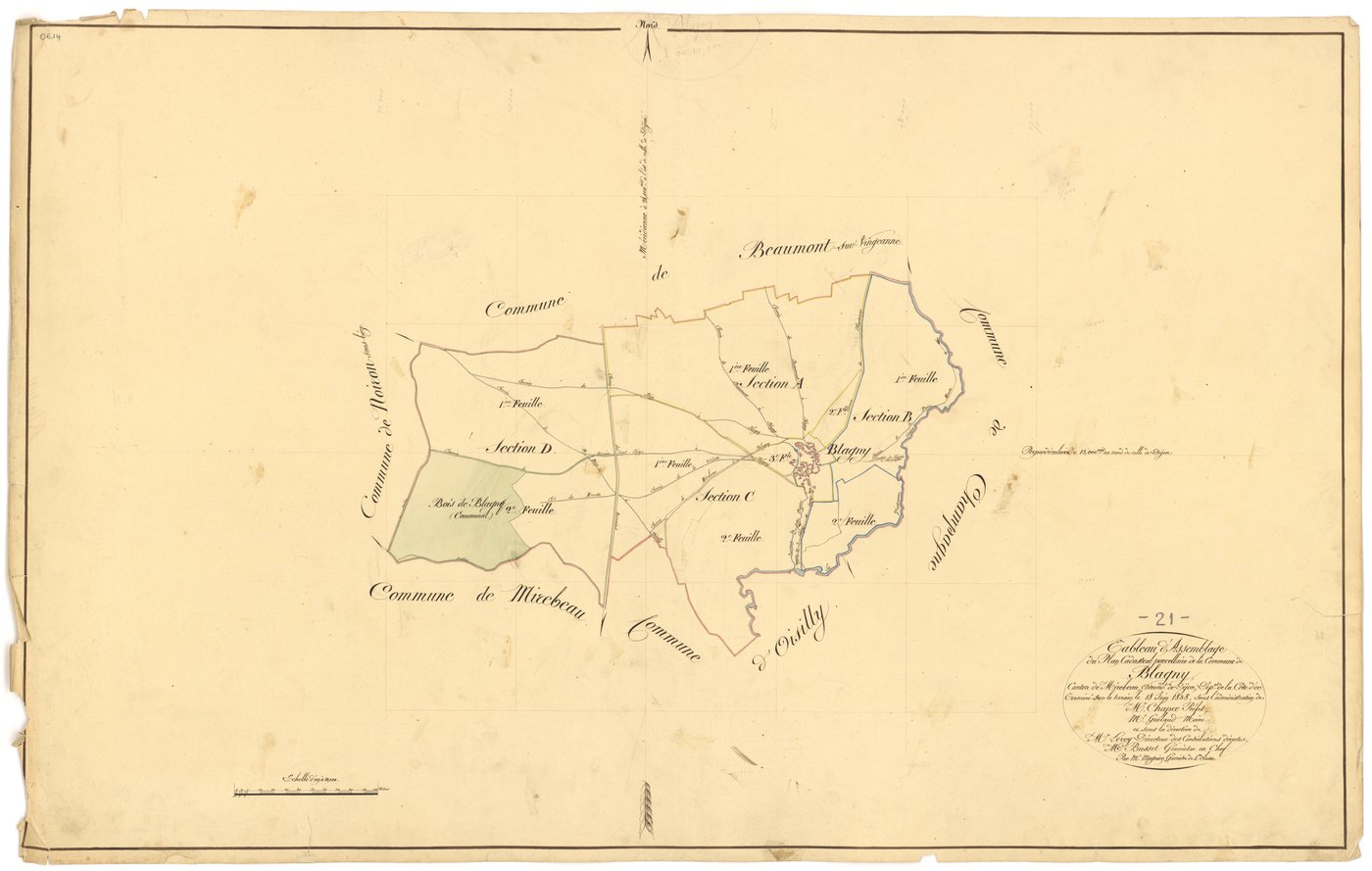 Blagny-sur-Vingeanne - Tableau d'assemblage - 3 P PLAN 82/1