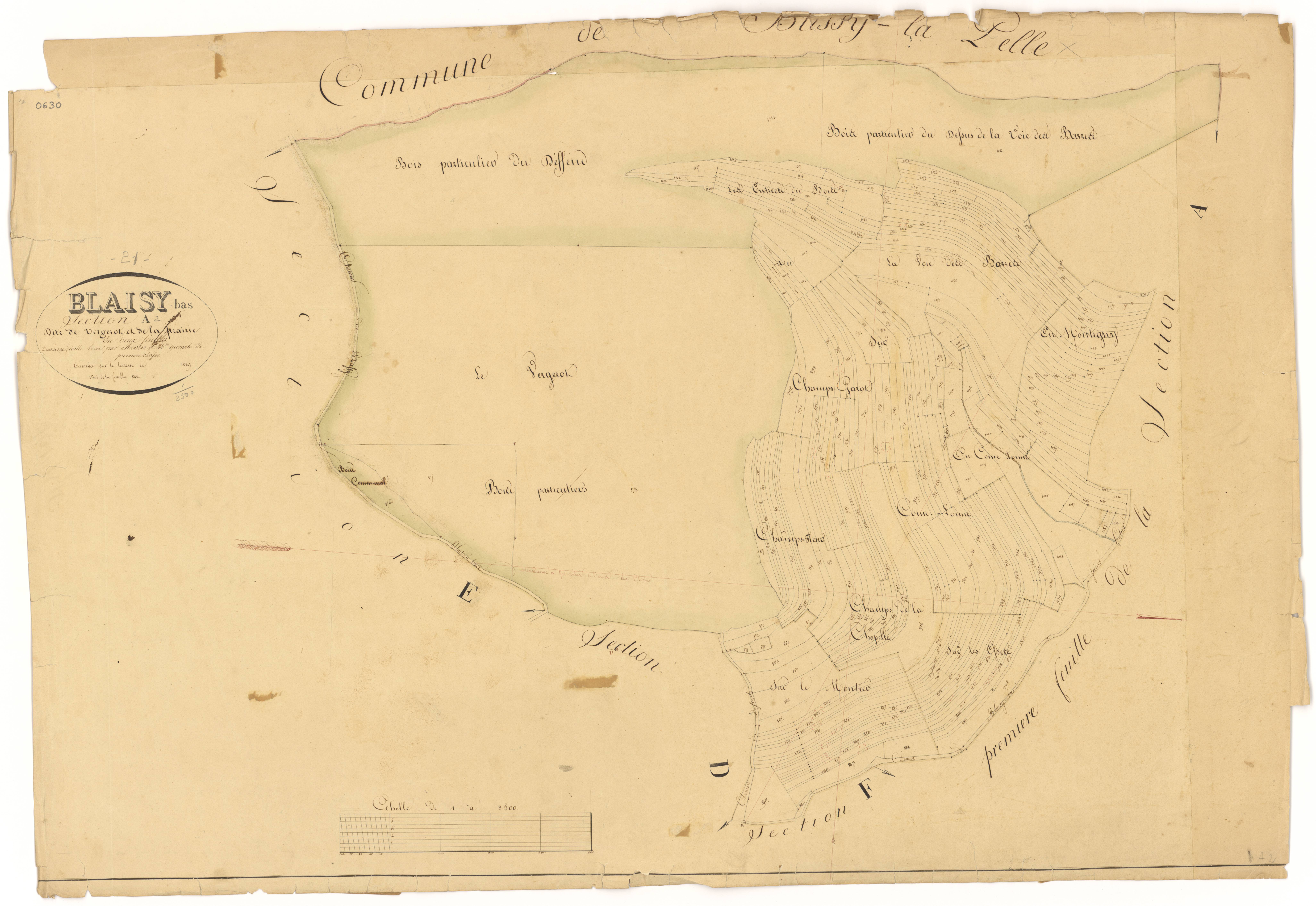 Blaisy-Bas - Section A2 - 3 P PLAN 83/3