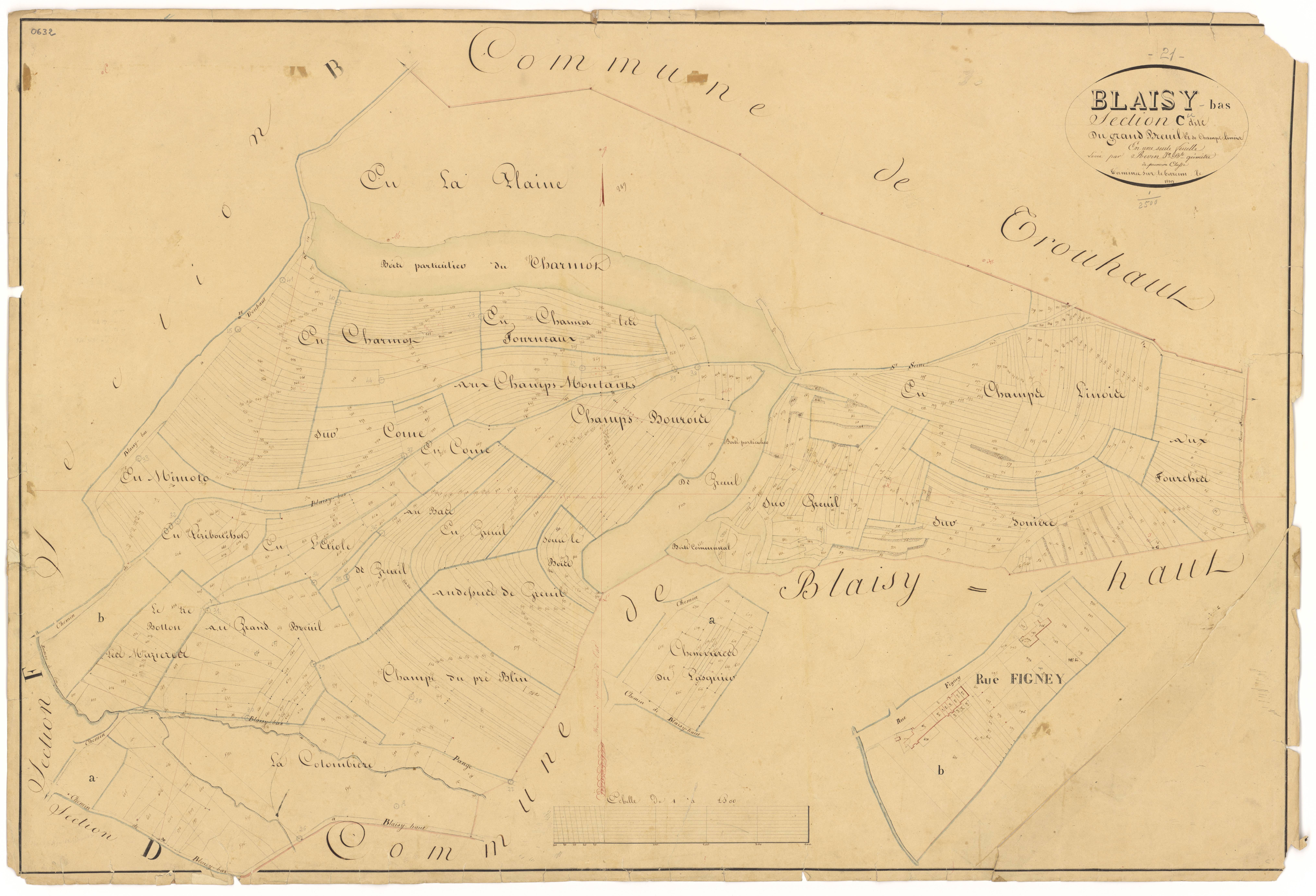 Blaisy-Bas - Section C - 3 P PLAN 83/5