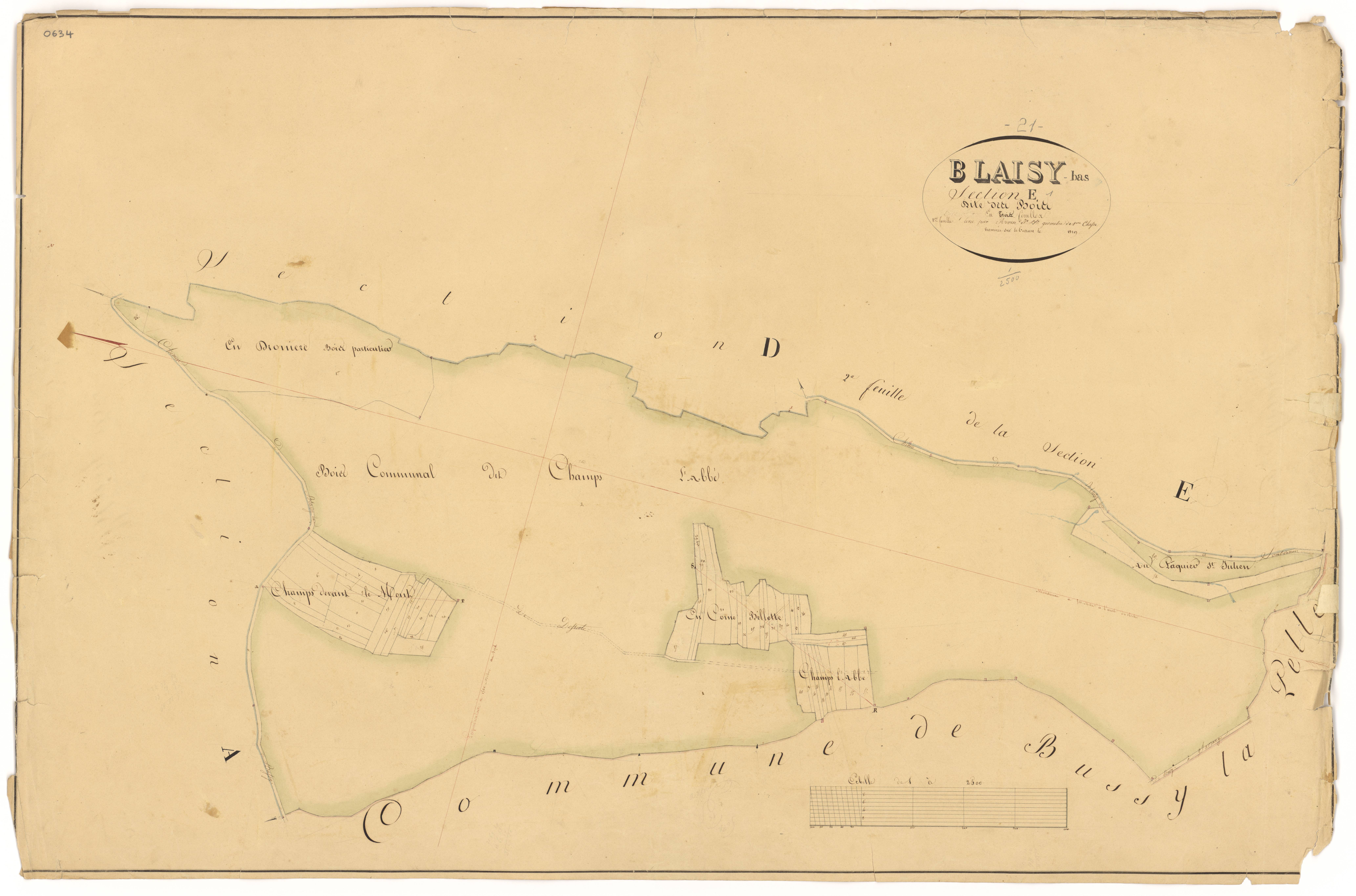 Blaisy-Bas - Section E1 - 3 P PLAN 83/7