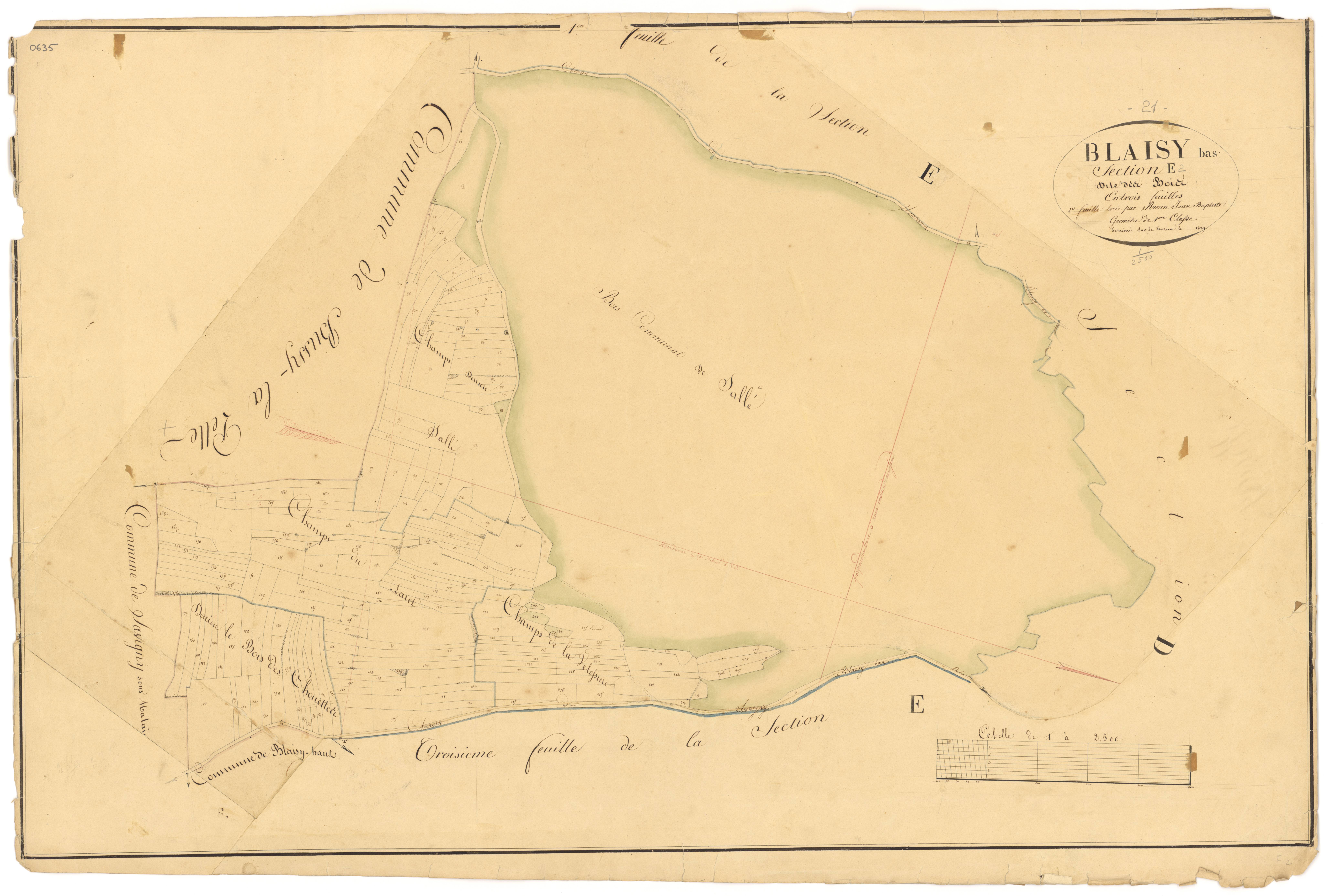 Blaisy-Bas - Section E2 - 3 P PLAN 83/8