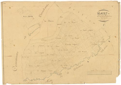 Blaisy-Bas - Section B - 3 P PLAN 83/4